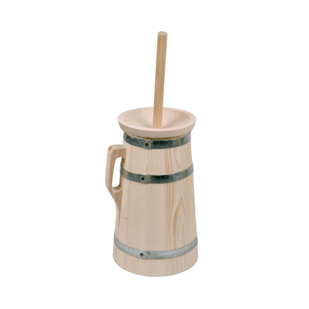 Butterfass, 2 Liter aus Holz 16 cm