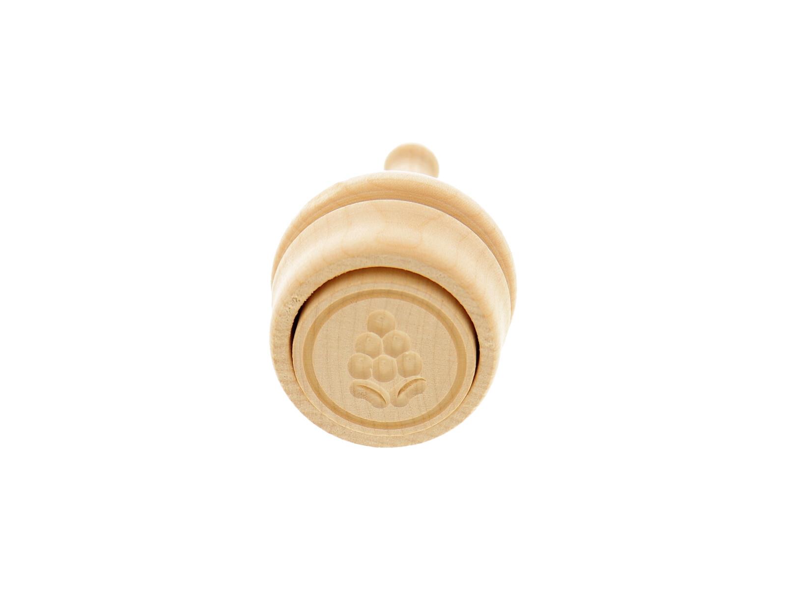 Butterdurchstoßform, 30 Gramm, Weintraube aus Holz 9 cm