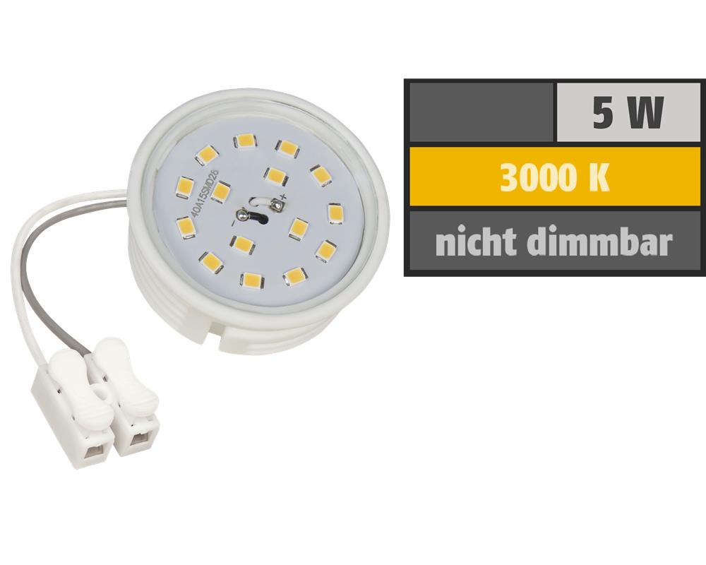LED-Modul McShine, 5W, 400 Lumen, 230V, 50x23mm, warmweiß, 3000K