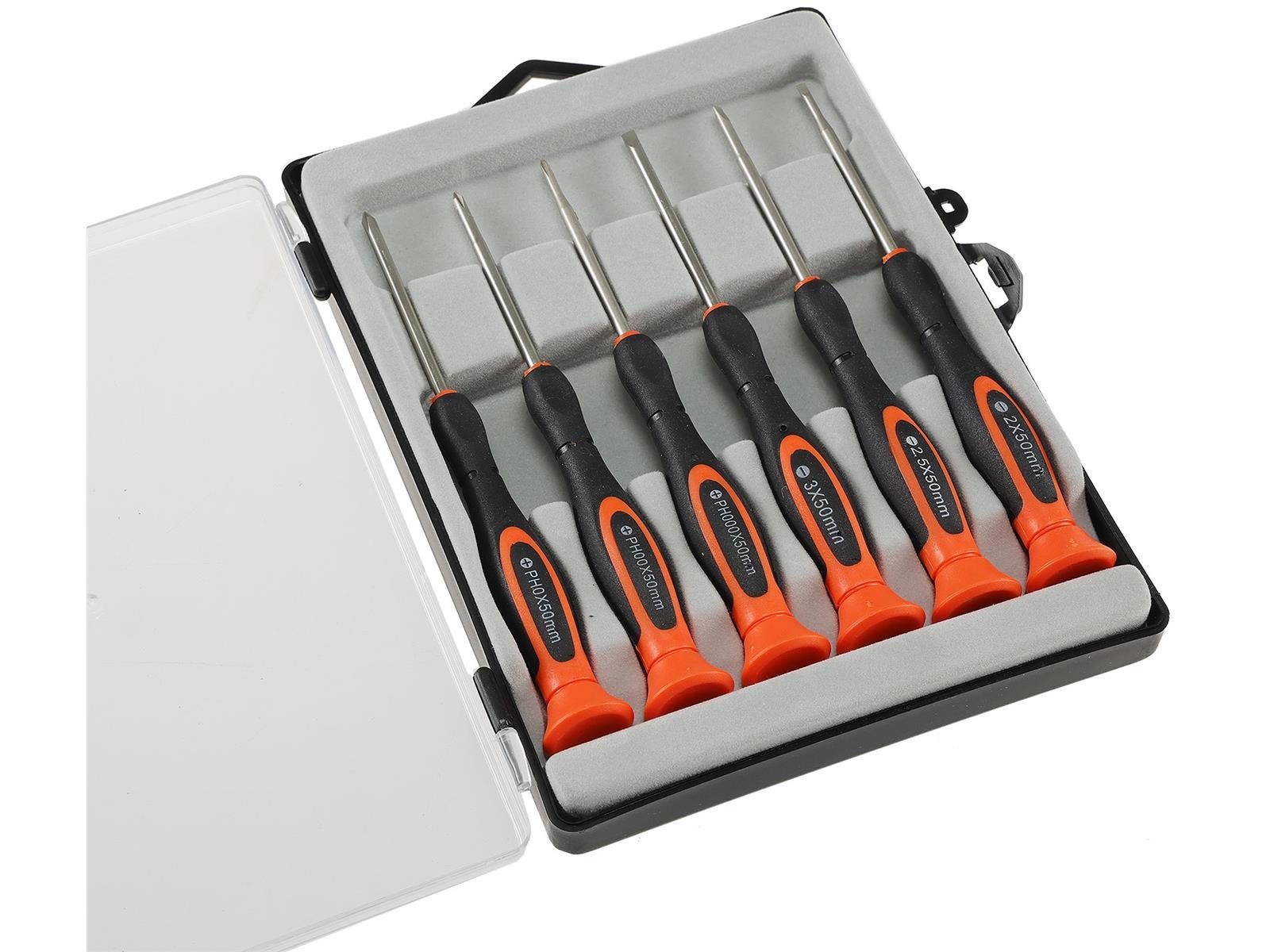 Feinmechaniker-Schraubendrehersatzje 3x für Schlitz- & Kreuzschrauben