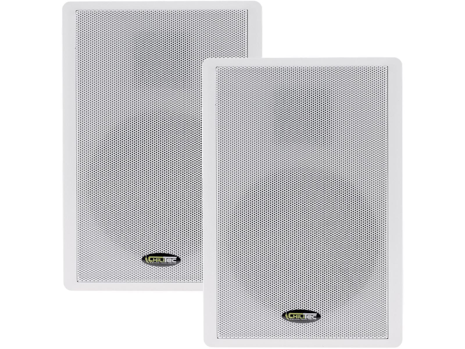 Flatpanel-Lautsprecher, 40W, weißSurround, 4 Ohm, 86dB, 2-Wege, Paar