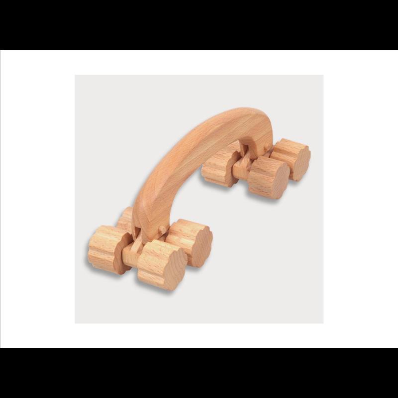 Massageroller 8 Räder aus Holz 20,5 cm