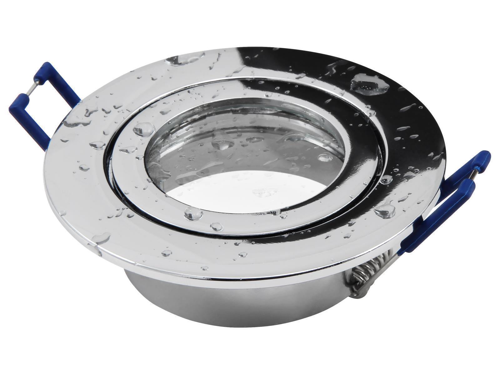 Einbaurahmen McShine ''DL-54'' rund, Clip-Verschluss, IP44, Chrom