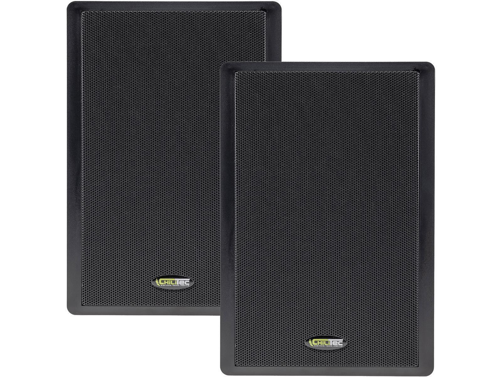 Flatpanel-Lautsprecher, 40W, schwarzSurround, 4 Ohm, 86dB, 2-Wege, Paar