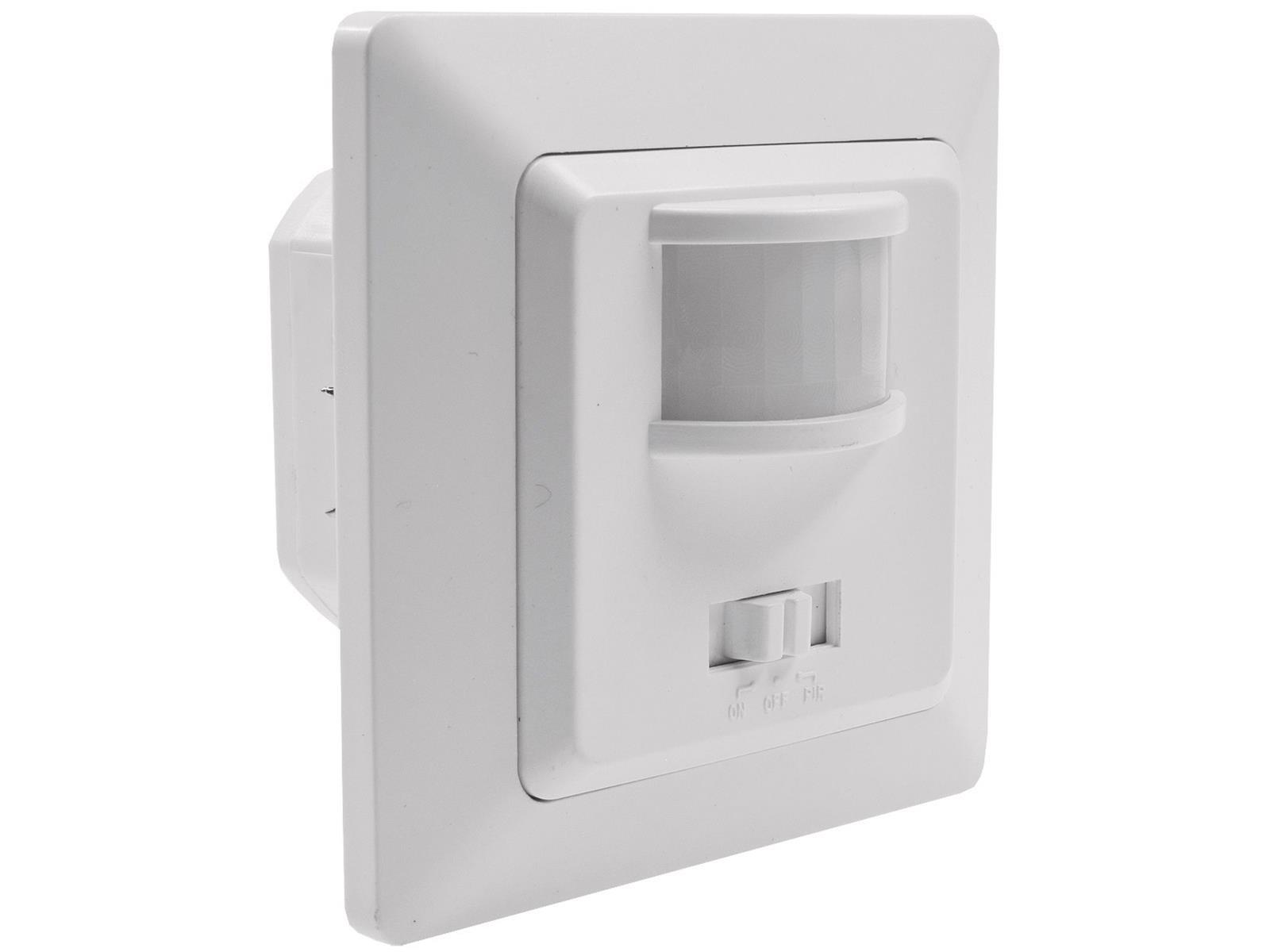 MILOS Bewegungsmelder 160°, weiß matt LED geeignet,  250V~, Unterputz, 3-Draht