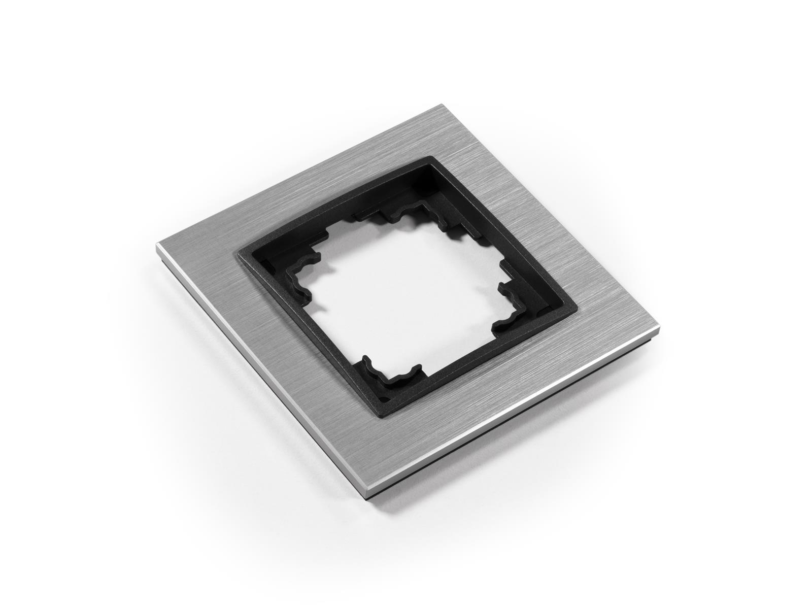 Rahmen McPower ''Flair'', 1-fach, silbernes Aluminium