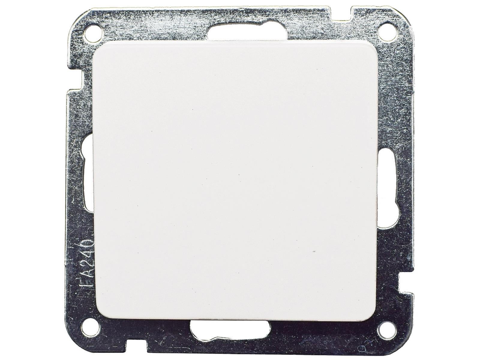 MILOS Wechsel-Schalter, UP, weiß matt 250V~/ 10A, OHNE Rahmen, Steckanschluss