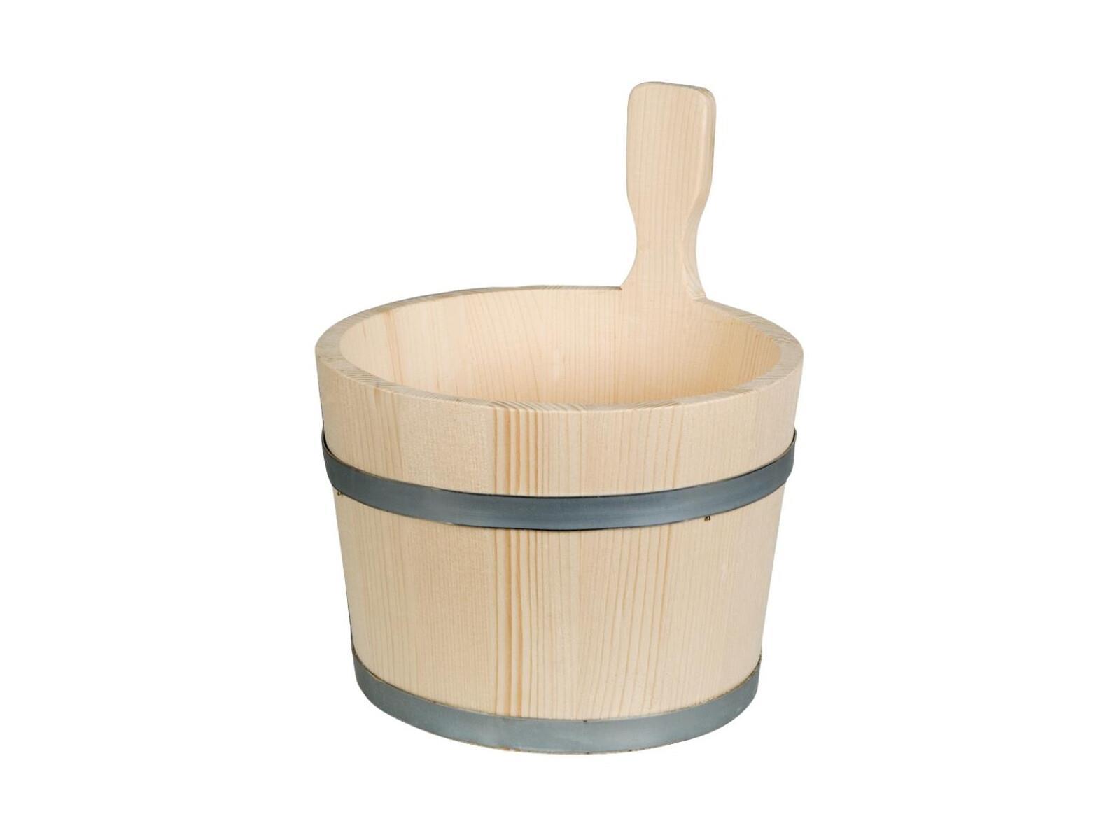 Bottich, trichterförmig, 1 Griff, 2,5 Liter aus Holz 19 cm