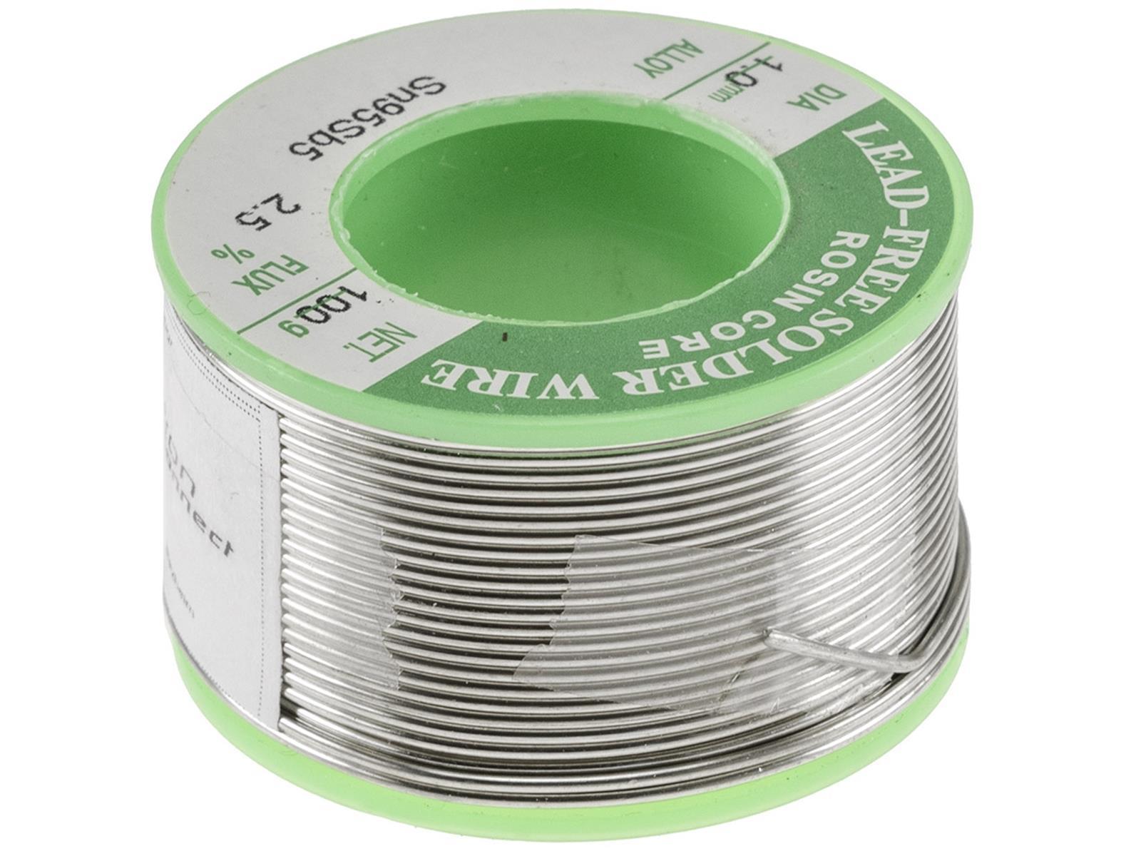 Lötzinn auf Rolle 100g, Ø1mm bleifrei