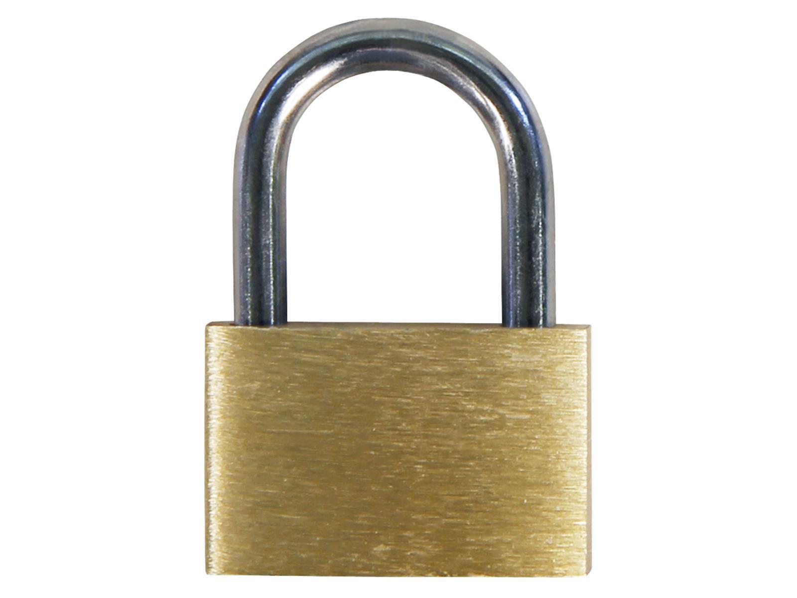 Vorhängeschloss aus Messing 25 mm, inkl. 3 Schlüsseln