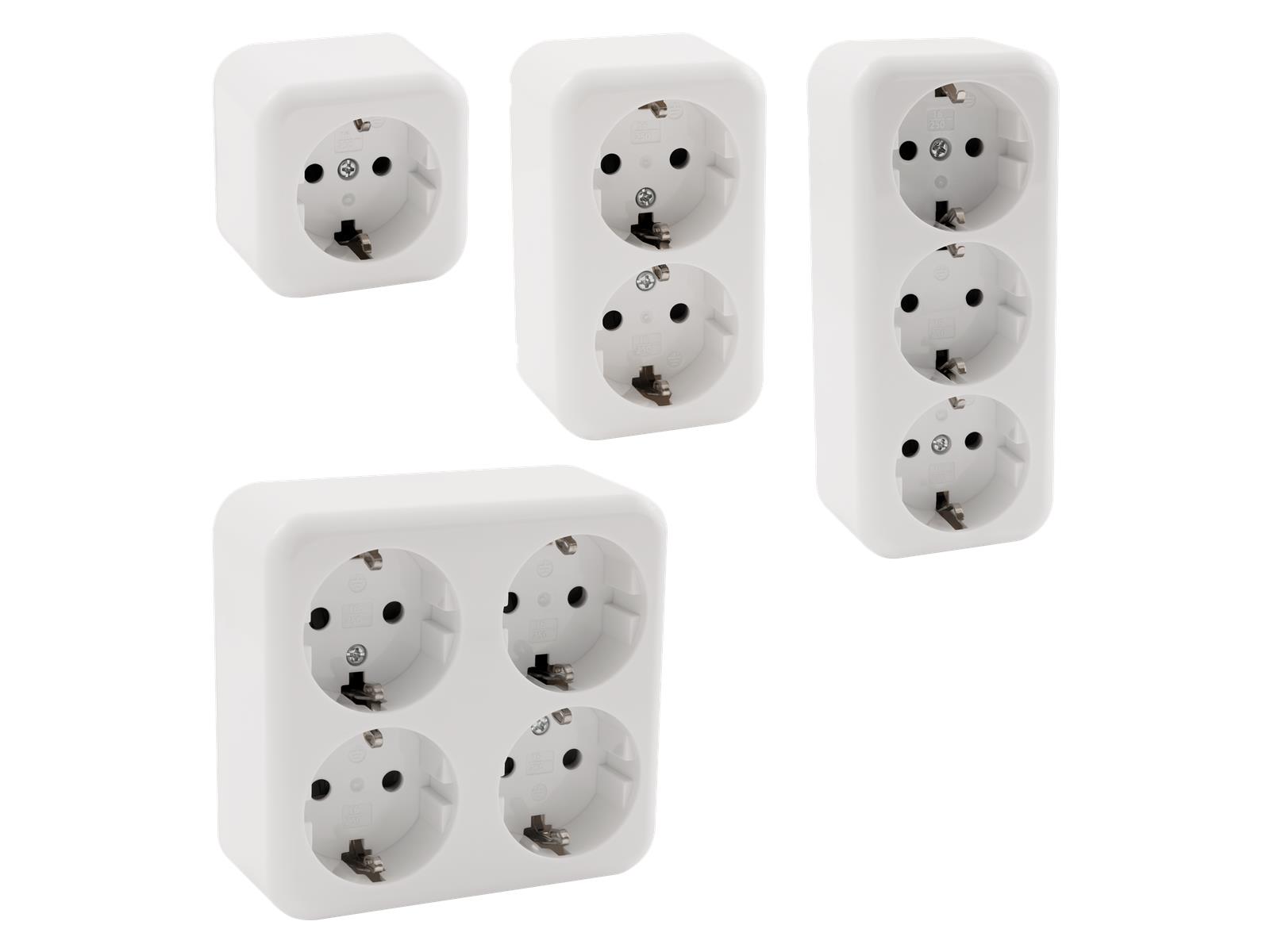 Aufputz-Set McPower ''Finery Kombi'', 4-teilig, weiß