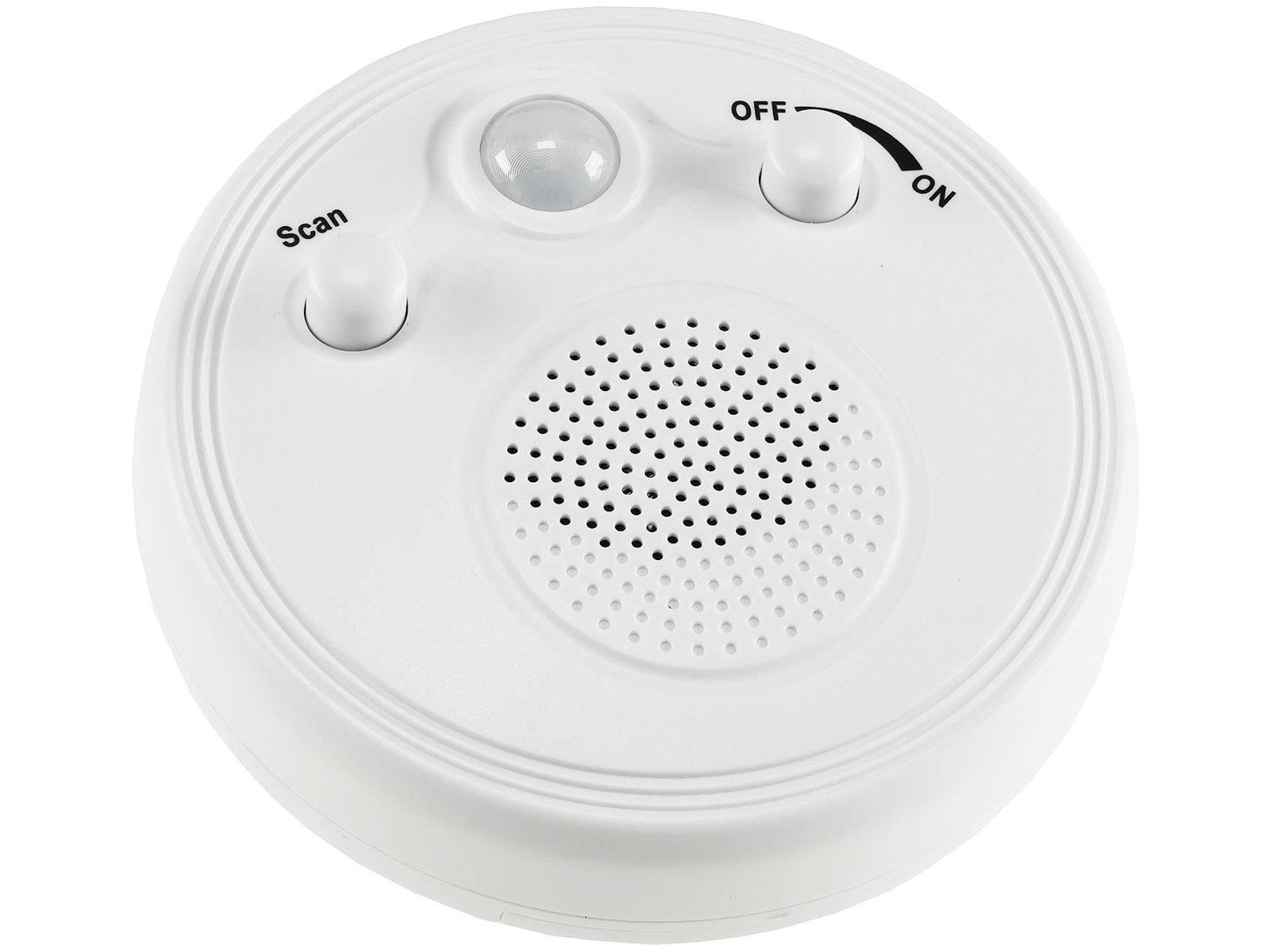 Radio mit Bewegungsmelder, FM-Radio Batterie 3x AA, 3m Reichweite