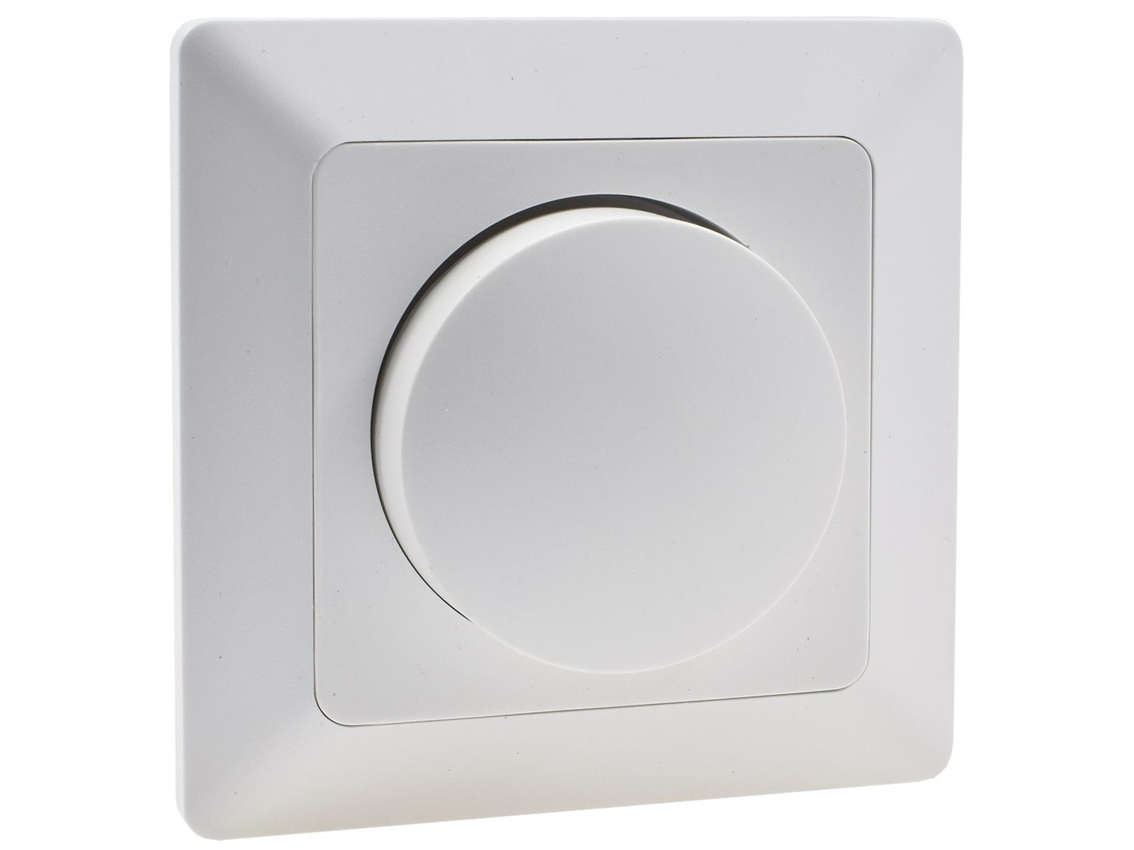 MILOS Dimmer für LED Lampen weiß matt250V~/ 3-60W, inkl. Rahmen, UP