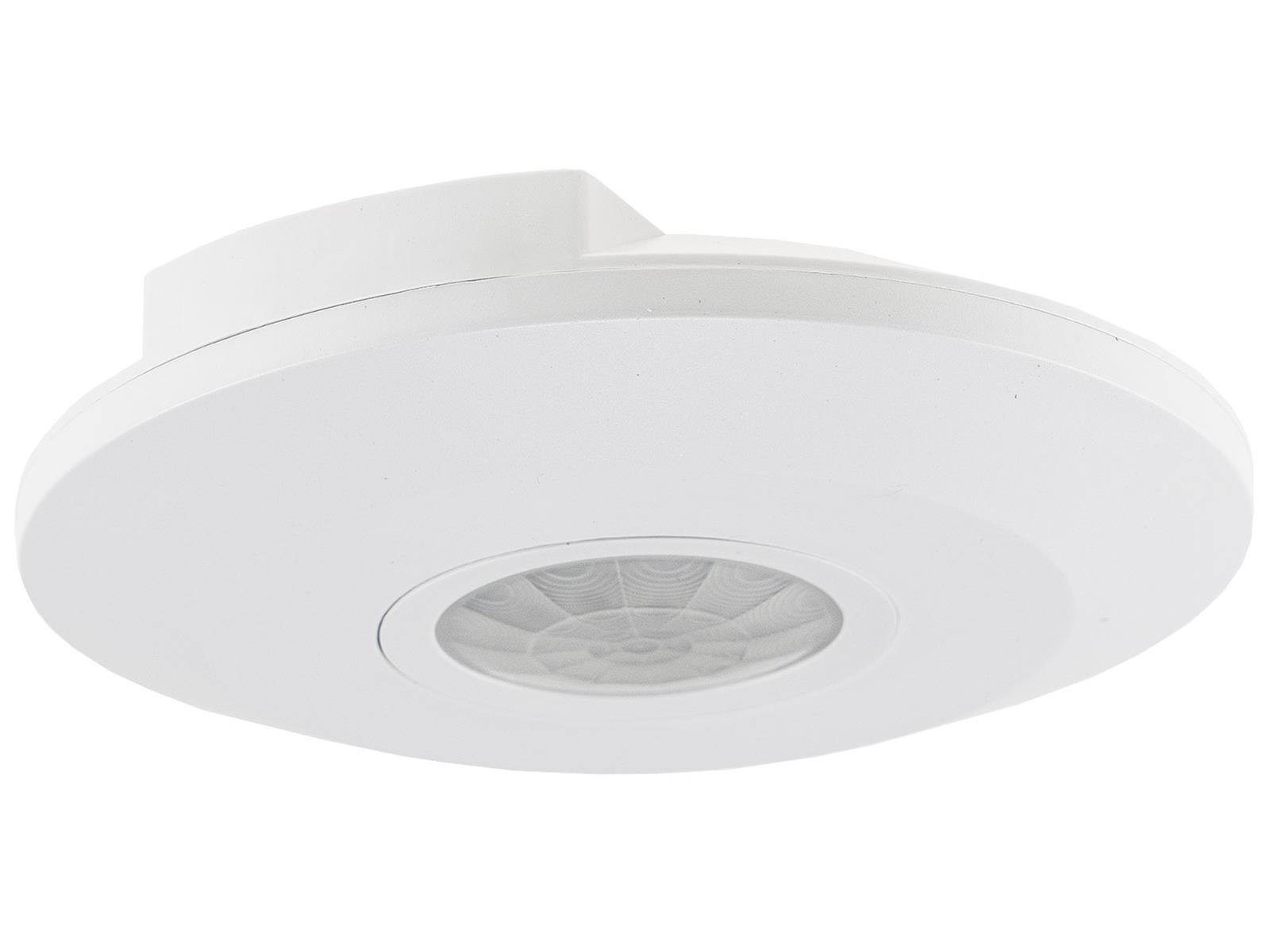 Decken-Bewegungsmelder "CBM-Flat" 360°LED geeignet, 6m Detektion, 2000W, weiß