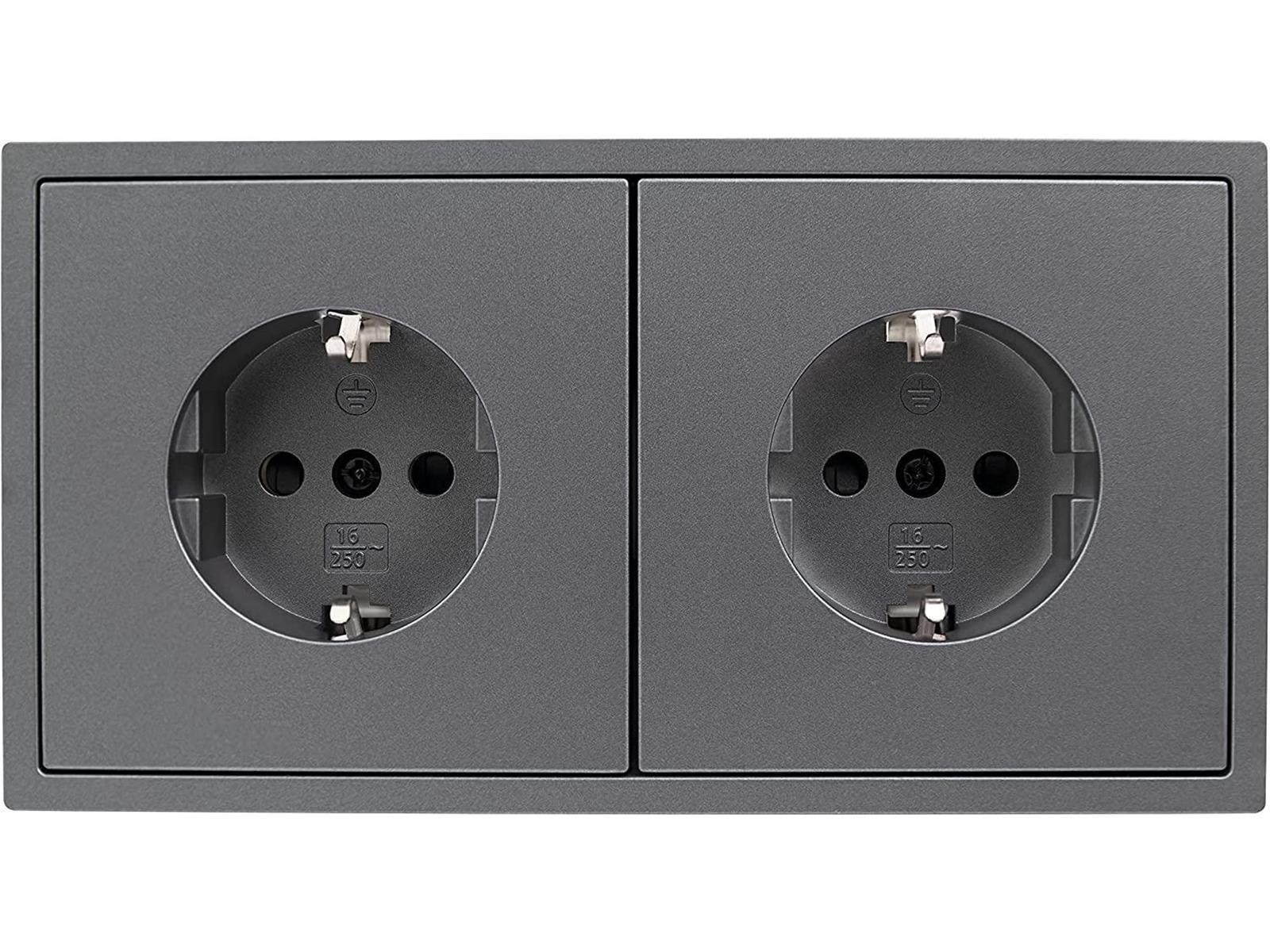 Steckdosen Set McPower Shallow ''Beginner 2S-Profi'' 3-teilig, Klemmanschluss