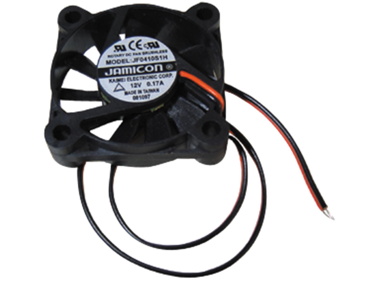 Lüfter McPower, 40x40 mm, 12 V= Kunststoff, 90 mA, 6.000 rpm, 27 dBa