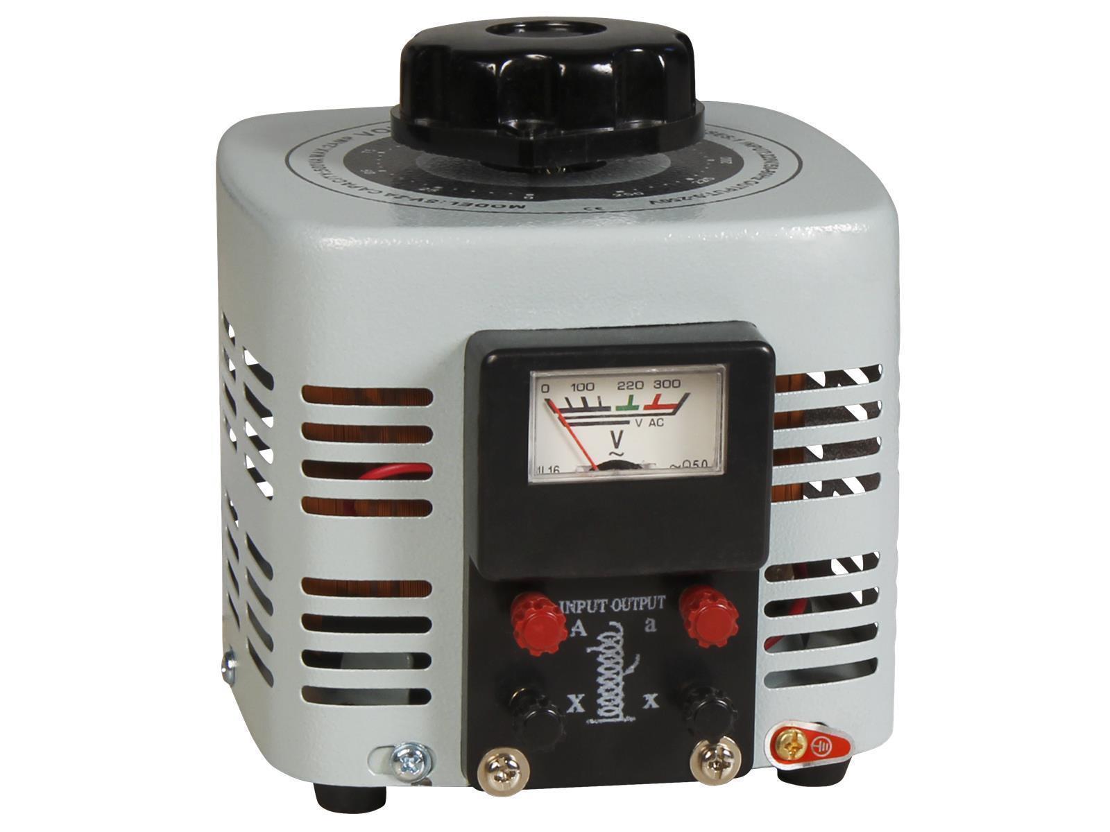 Ringkern-Stelltrafo McPower ''V-2000'', 0-250 V, 2 A, 500 W, NICHT galvanisch getrennt