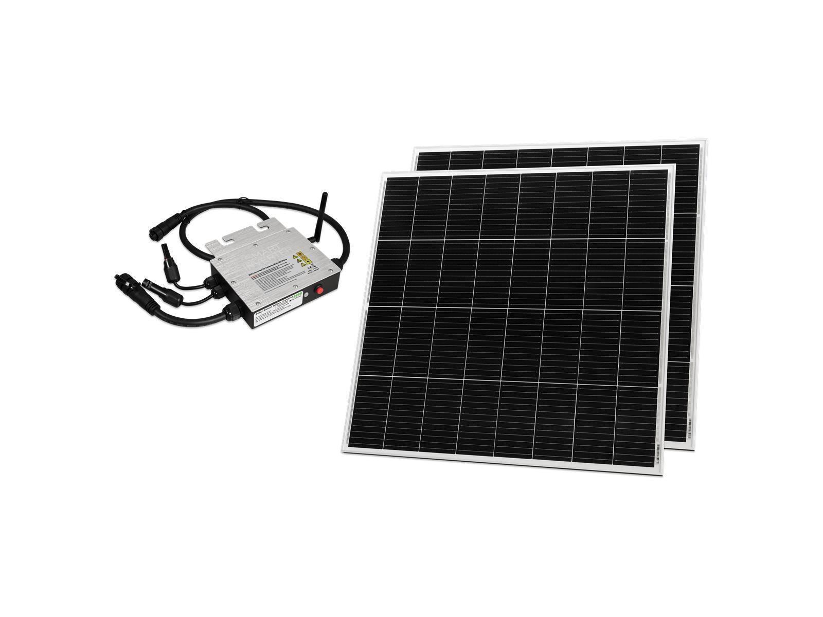 Solar-Set McShine, 2x 160W Solarmodul, 1x 300W WIFI-Wechselrichter