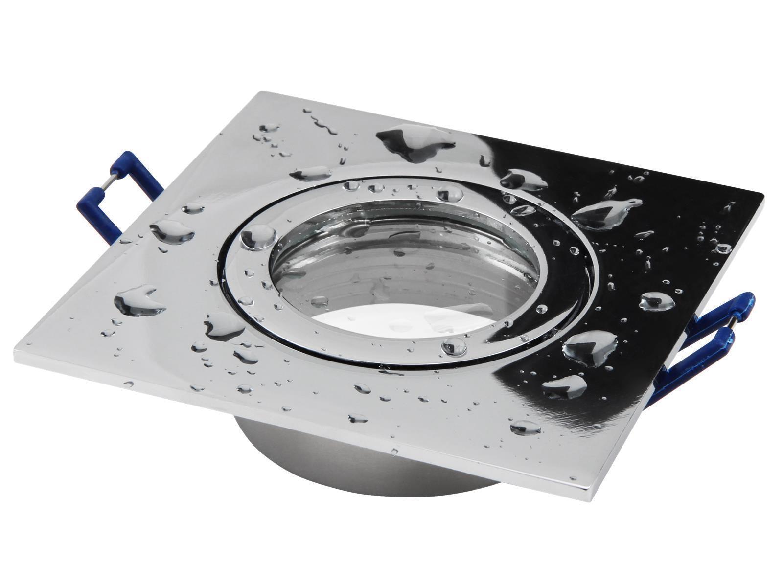 Einbaurahmen McShine ''DL-54'' eckig Clip-Verschluss, IP44, Chrom