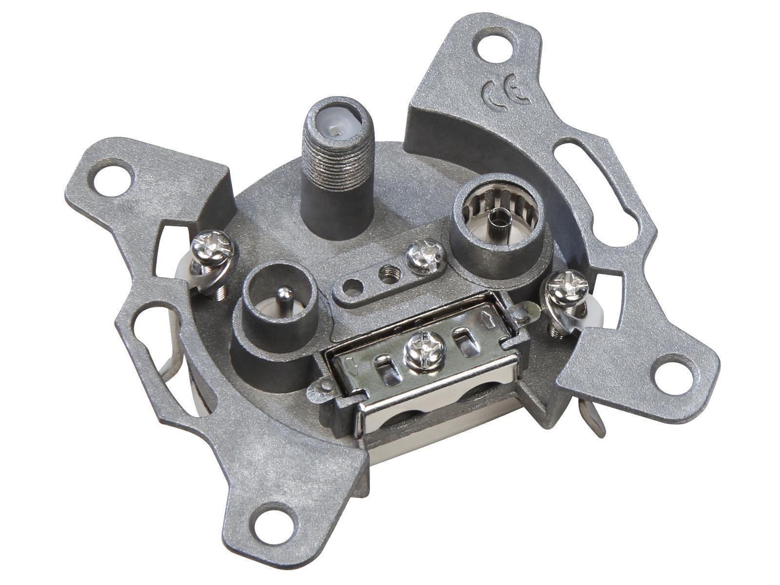 Antennen- & Sat-Steckdose (SAT/TV/Radio), 1 dB Stichdose