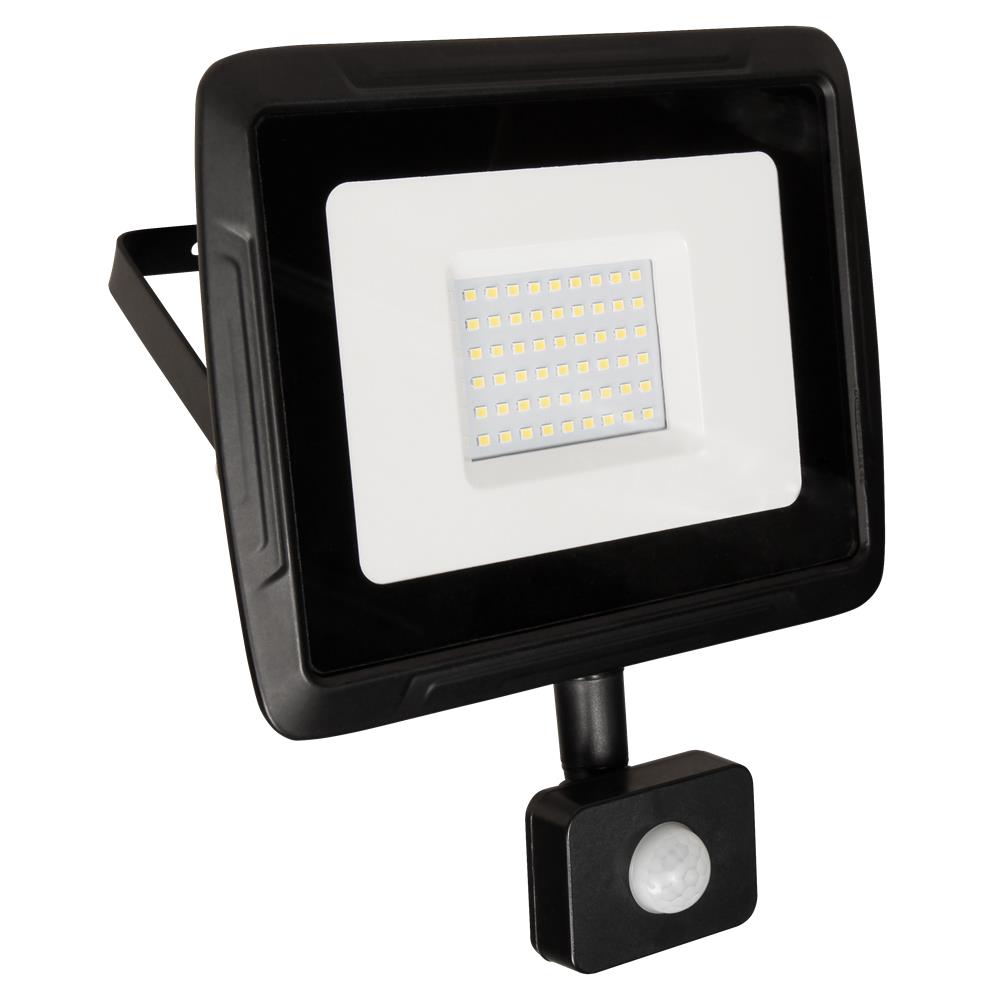 LED-Außenstrahler McShine ''Super-Slim'' 50W, 3500lm, 4000K, IP44, Bewegungsmelder