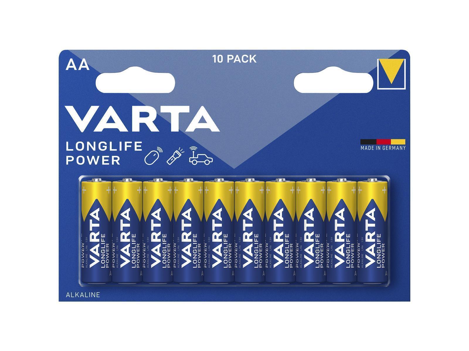 Mignon-Batterie VARTA ''HIGH ENERGY'' 1,5V, Typ AA, 10er-Blister
