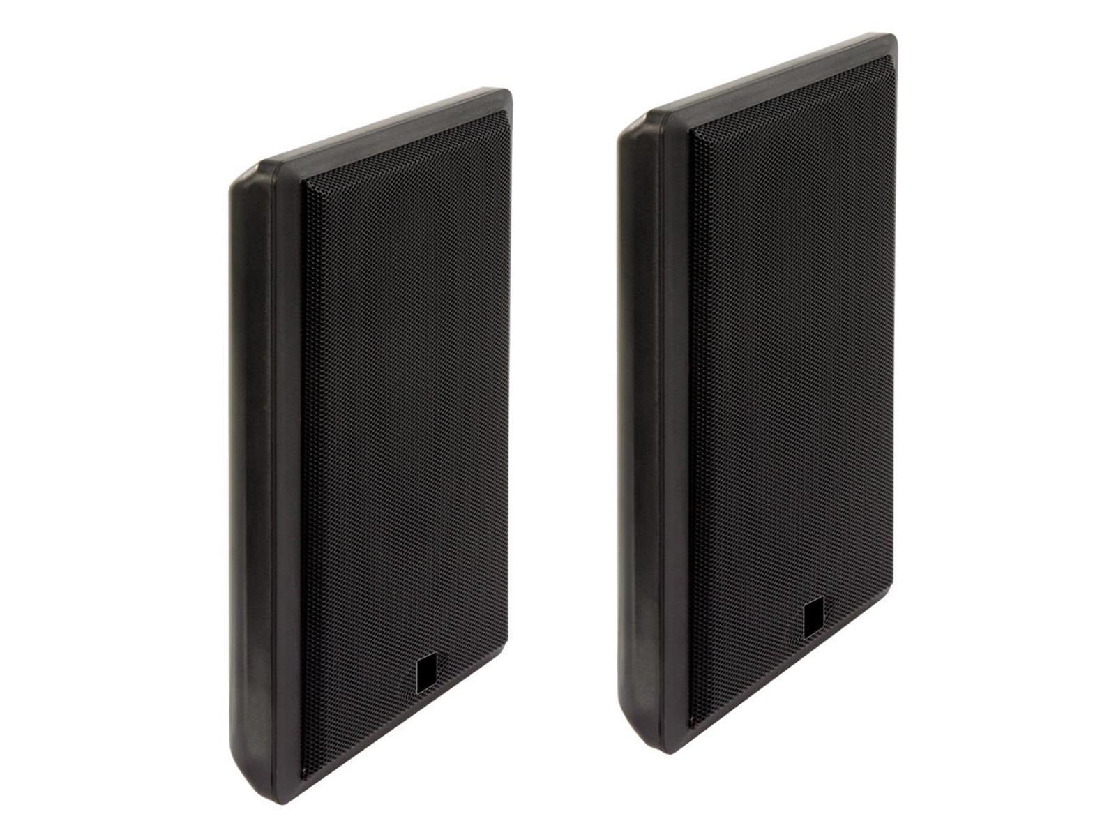 Flatpanel-Lautsprecher, 2-Wege, 4 Ohm, 40 W, 75-20.000 Hz, schwarz, Paar