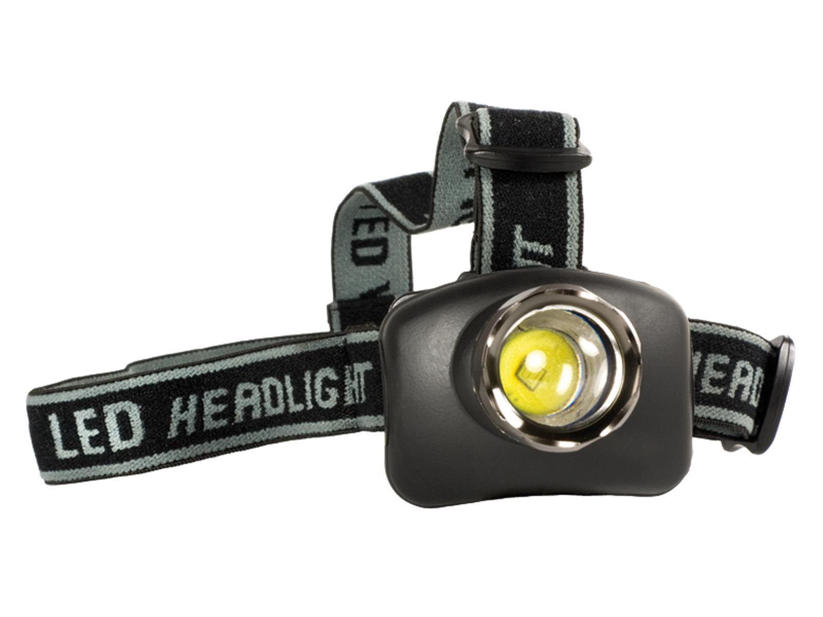 LED-Stirnlampe CAMELION, 3W LED, 4 Funktionen, fokussierbar, inkl. Batterien