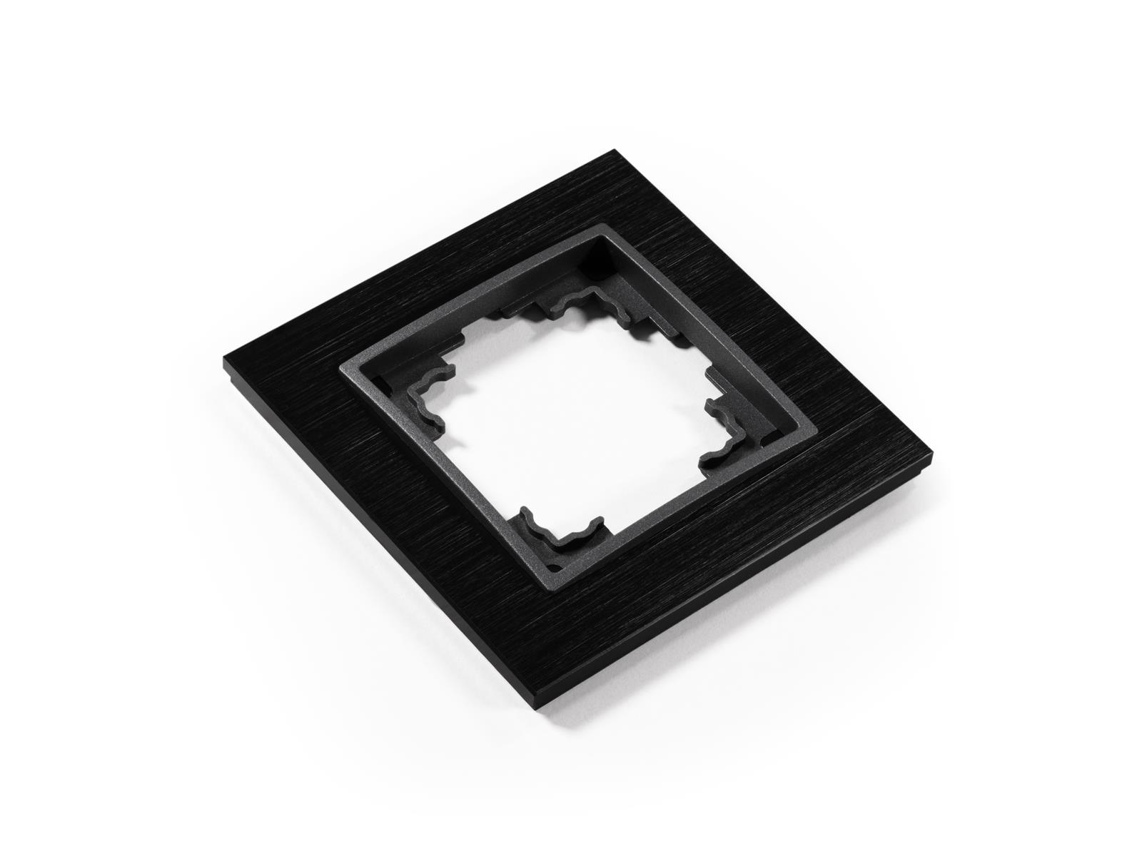 Rahmen McPower ''Flair'', 1-fach, schwarzes Aluminium