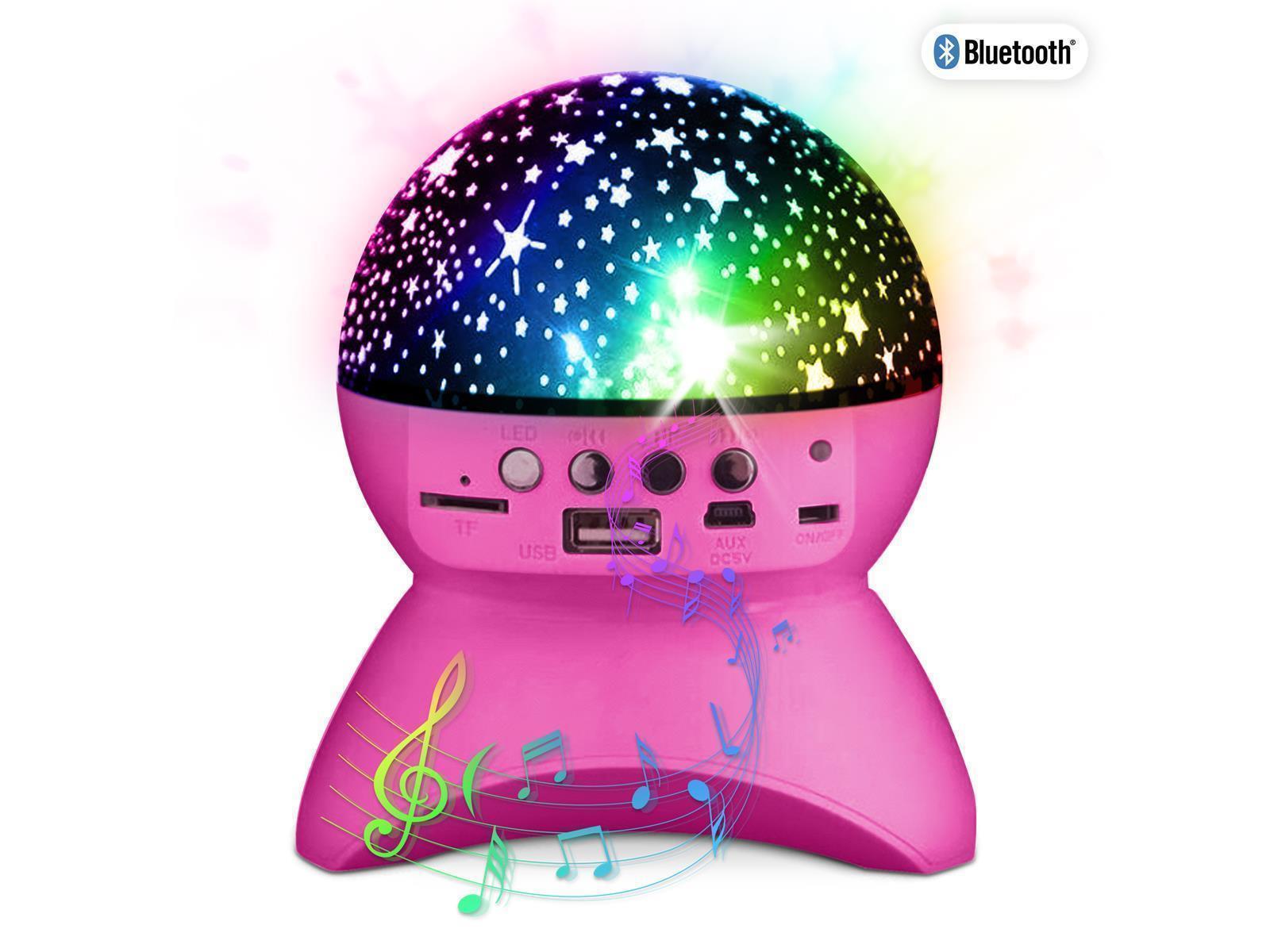 Lautsprecher mit Projektor, Bluetooth, Fernbedienung, inkl. Ladekabel