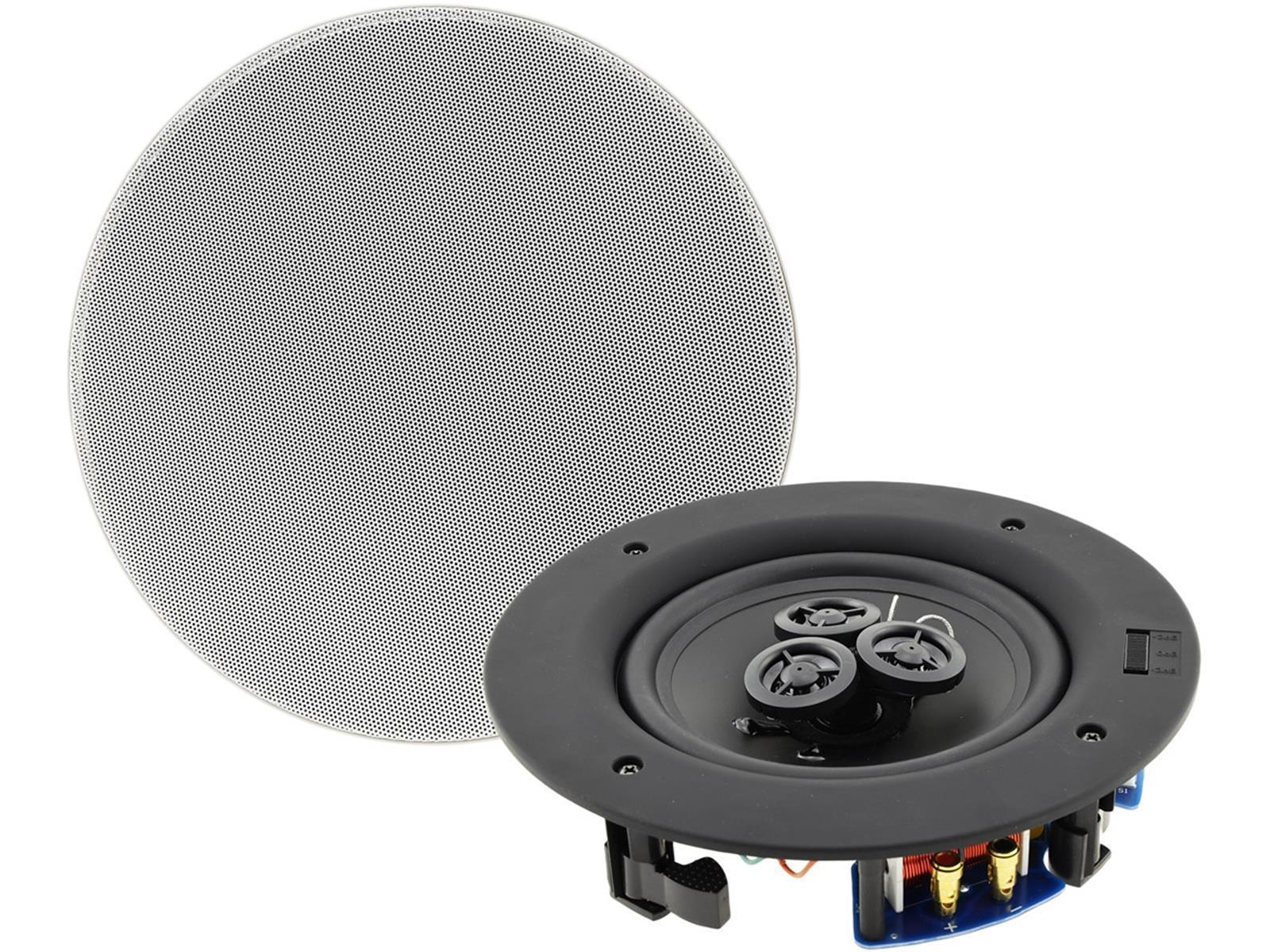 Einbaulautsprecher "CTE-30W ", 2-Wege80W, 8Ohm, 234x67mm, Rund, weiß