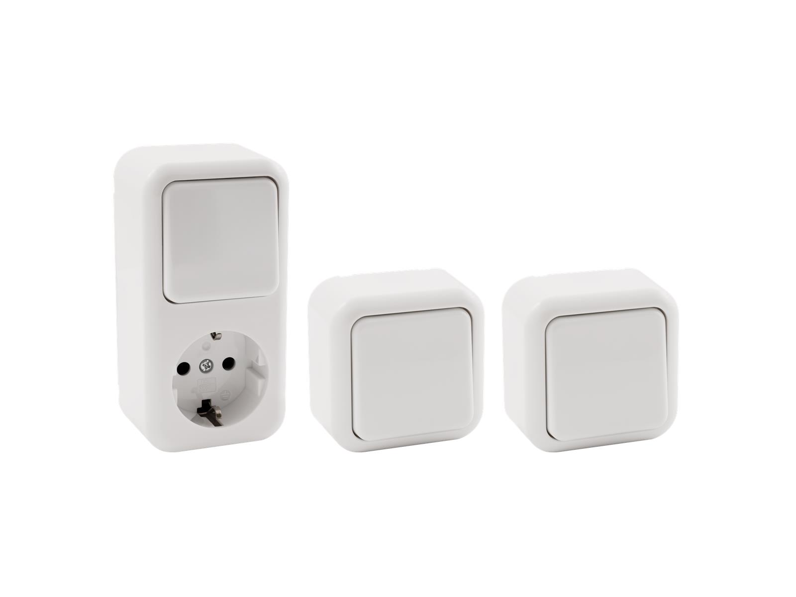 Aufputz-Set McPower ''Finery Mini'', 3-teilig, weiß