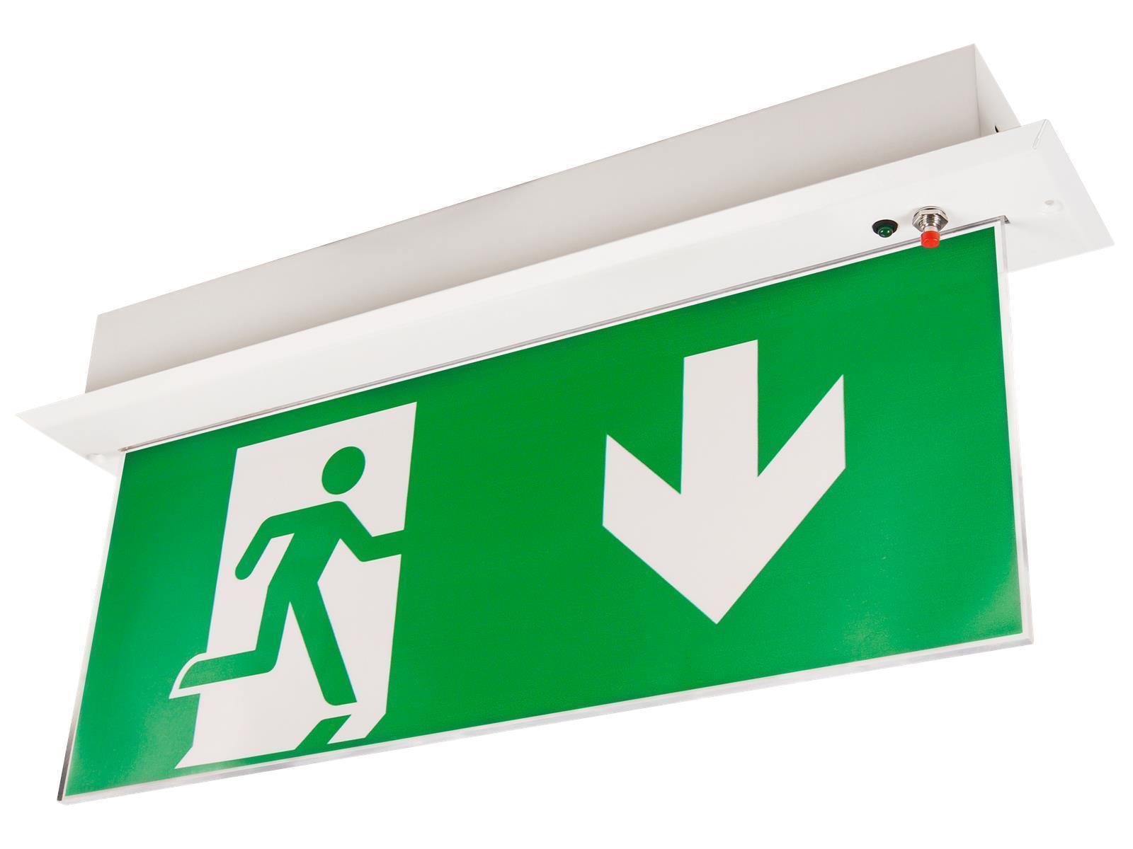 LED-Fluchtwegleuchte McShine ''FL-250'', Deckenmontage