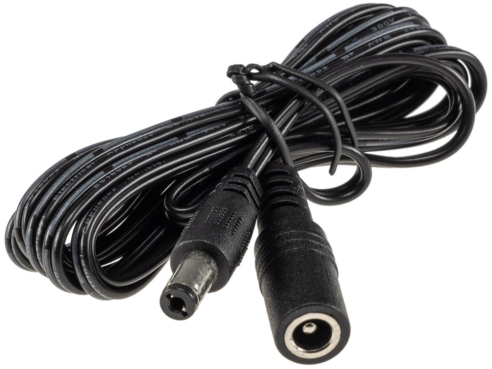 Verlängerungskabel für Netzteile 1,5m5,5mm / 2,1mm, Stecker / Buchse