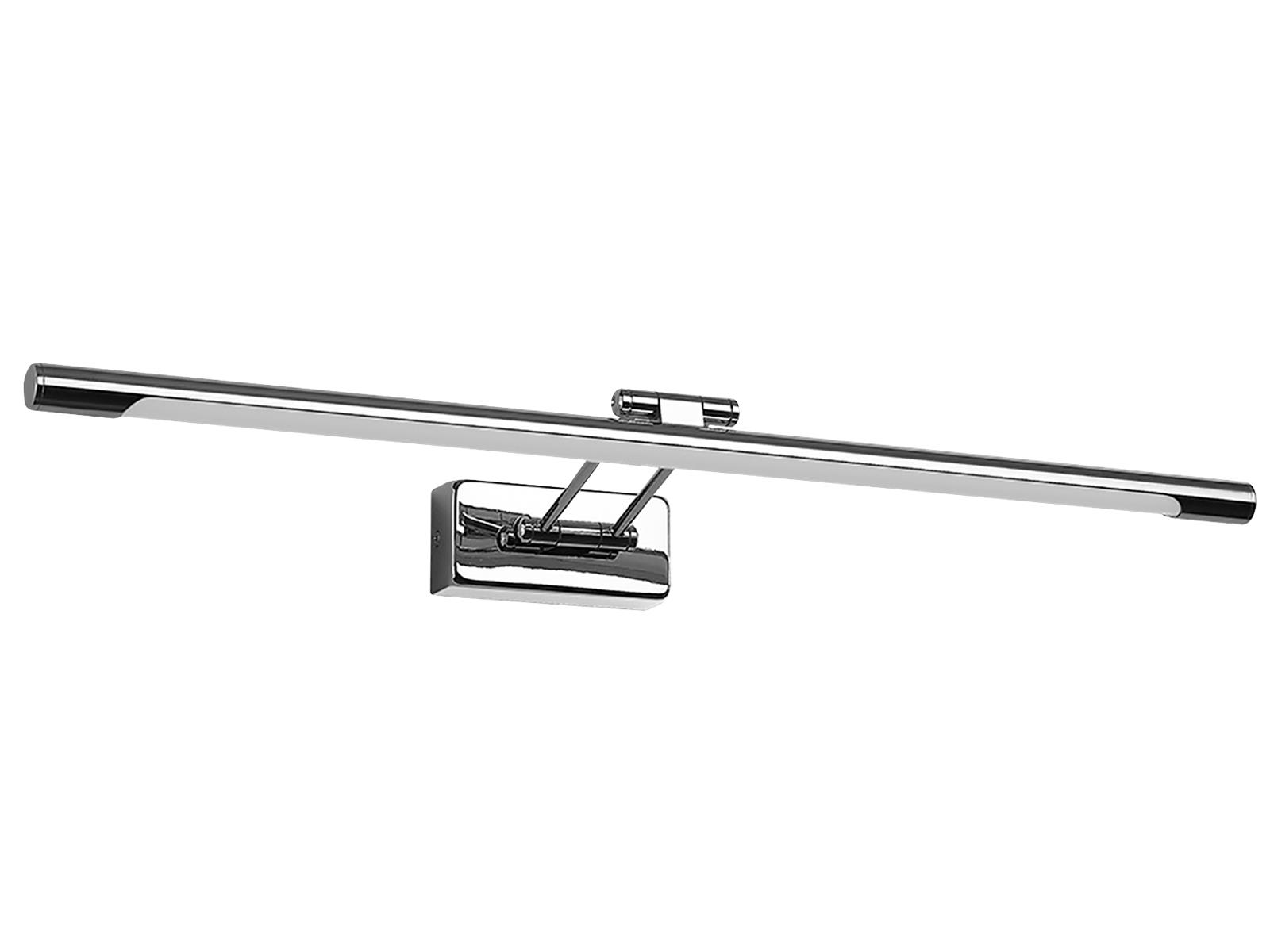 LED Wandleuchte, Matall verchromt, 12W, 900 lm, IP20, neutralweiß