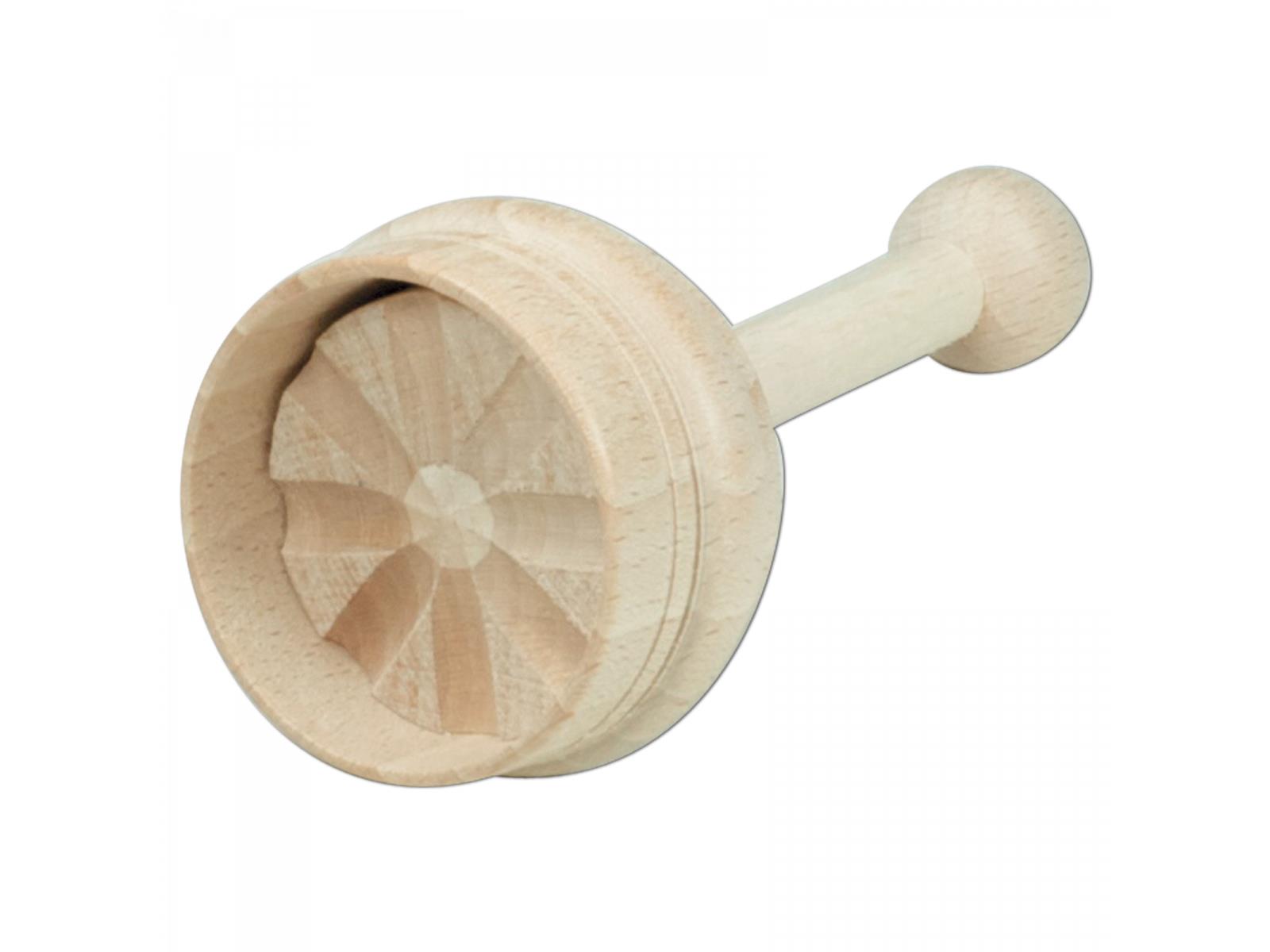 Butterdurchstoßform, 20 Gramm, einfach aus Holz 7,5 cm