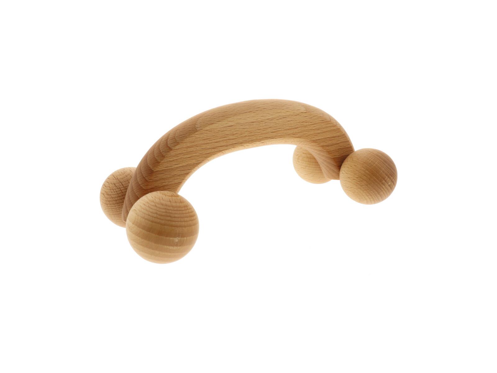Massageroller 4 Kugeln aus Holz 16,5 cm