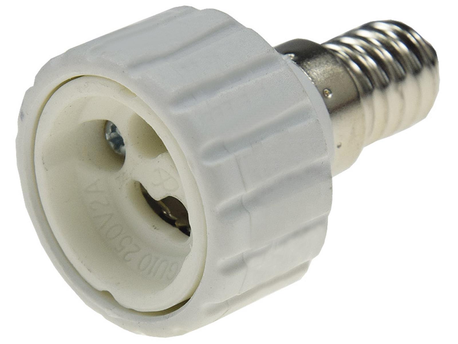 Lampensockel-Adapter, KeramikE14 auf GU10