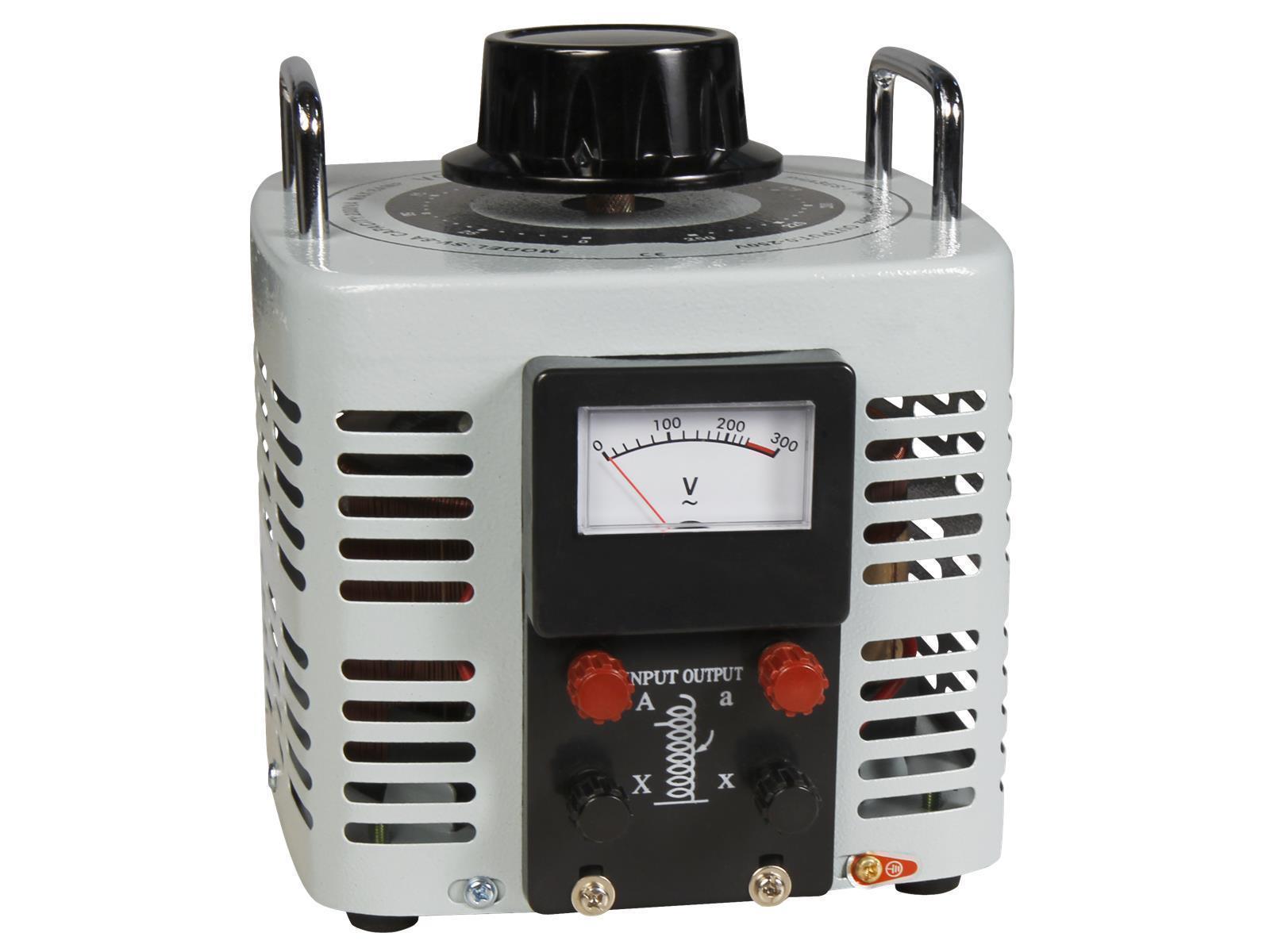 Ringkern-Stelltrafo McPower ''V-8000'', 0-250 V, 8 A, 2.000 W, NICHT galvanisch getrennt