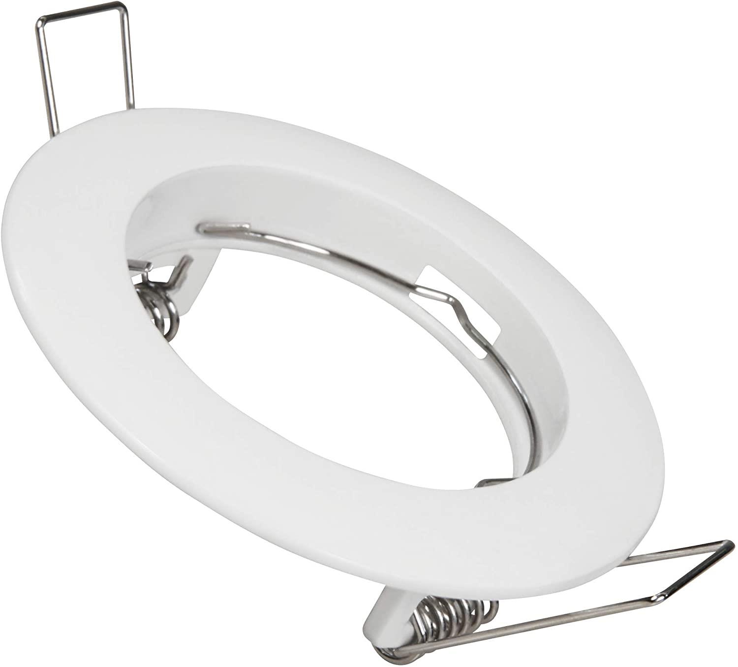 Einbaurahmen McShine ''DL-106'', weiß, 80mm-Ø, starr