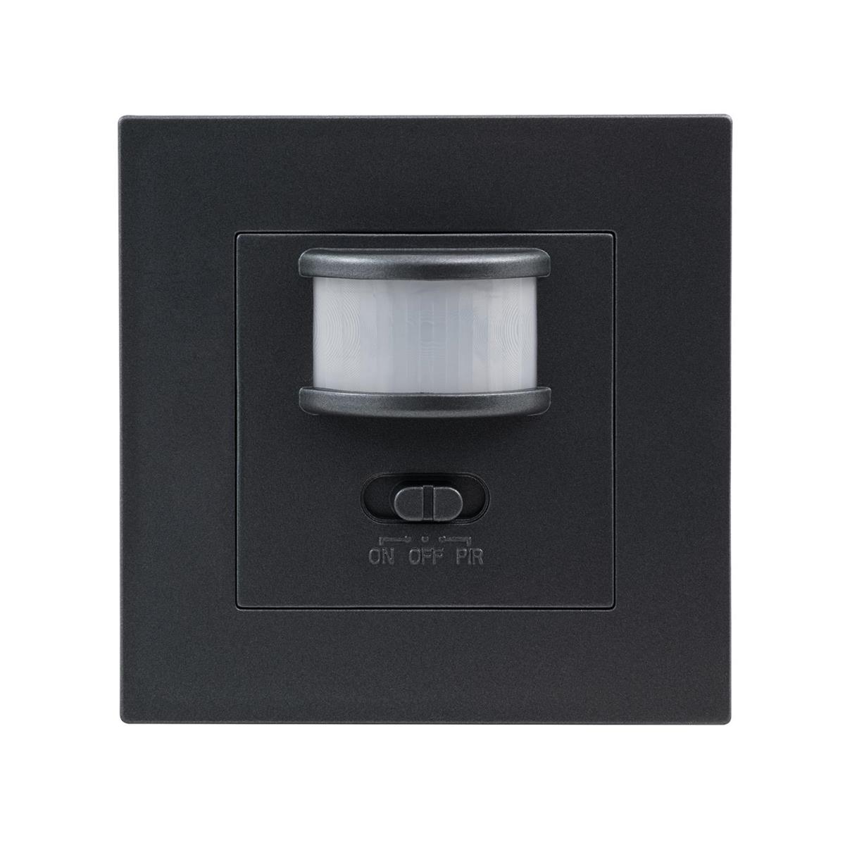 Unterputz IR Bewegungsmelder McShine ''LX-23'' 160°, 500W, LED geeignet, anthrazit