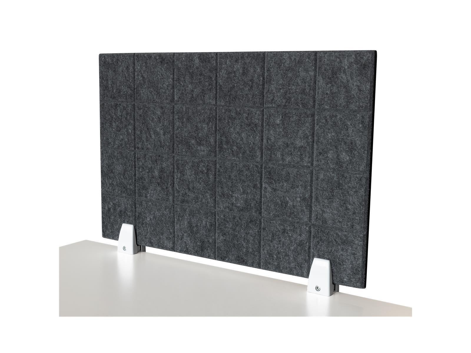 Trennwand-Set imstande, 1x Akustik-Trennwand 60x40cm, 1x Clip weiß, 2er-Pack