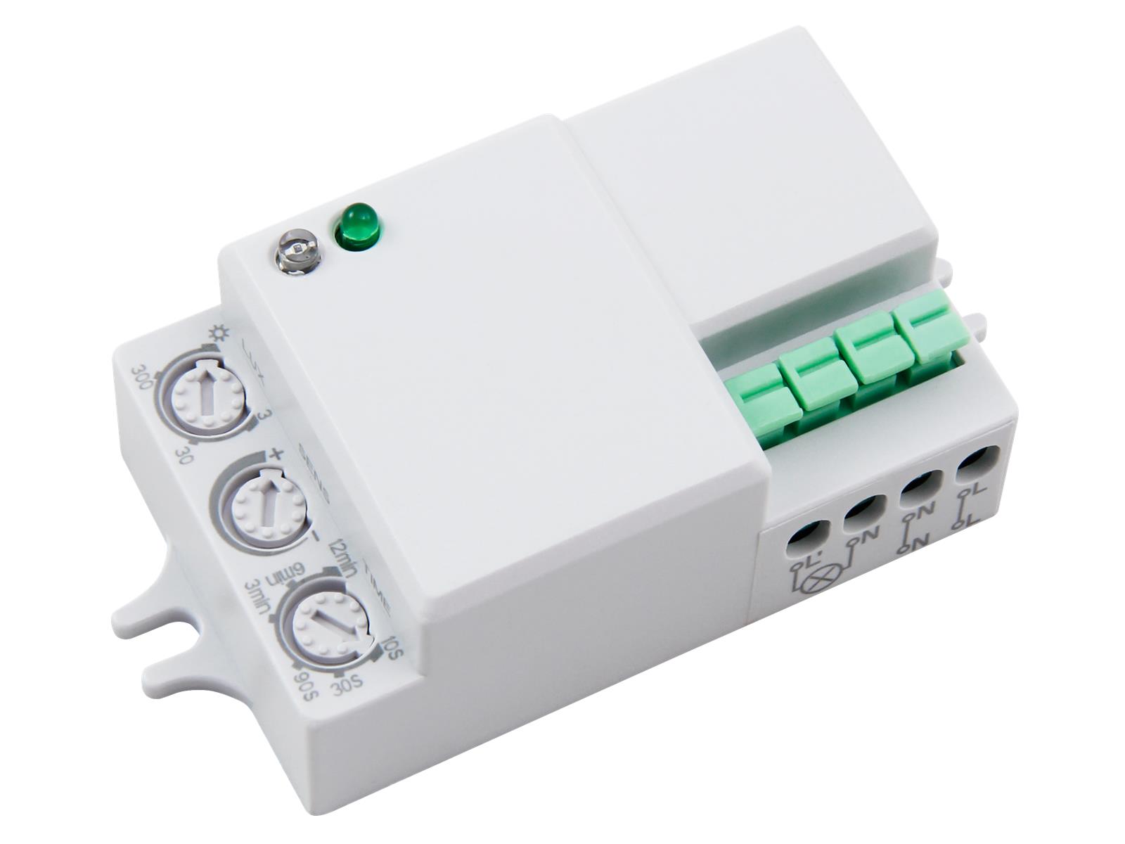 HF / Mikrowellen-Bewegungsmelder McShine ''LX-701C'', 360°, 230V / 1.200W, weiß, LED geeignet