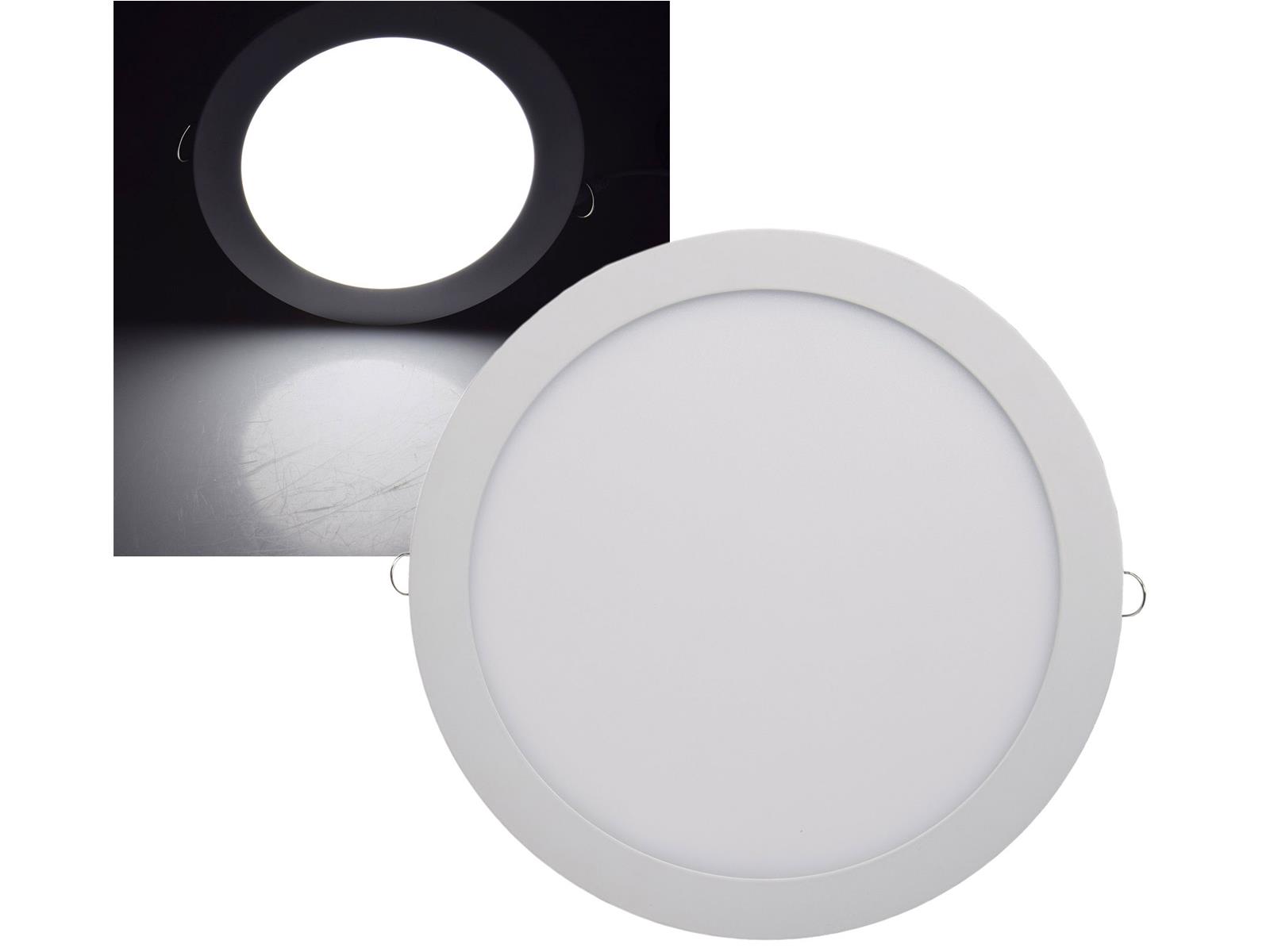 LED Licht-Panel "QCP-30R", Ø 30cm 230V, 24W, 2160 Lumen,4200K /neutralweiß