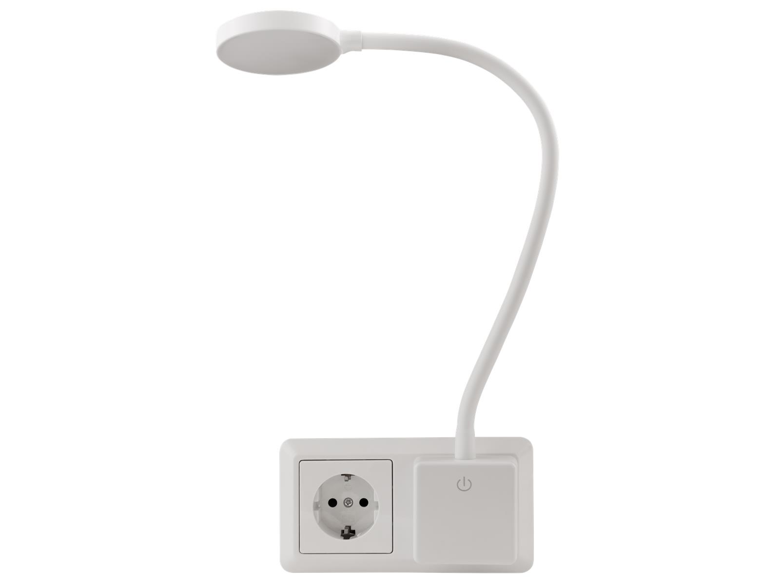 LED-Steckdosenleuchte EINLICHT ''Halo'' 3,3W, 438lm, step-dimmbar, warmweiß