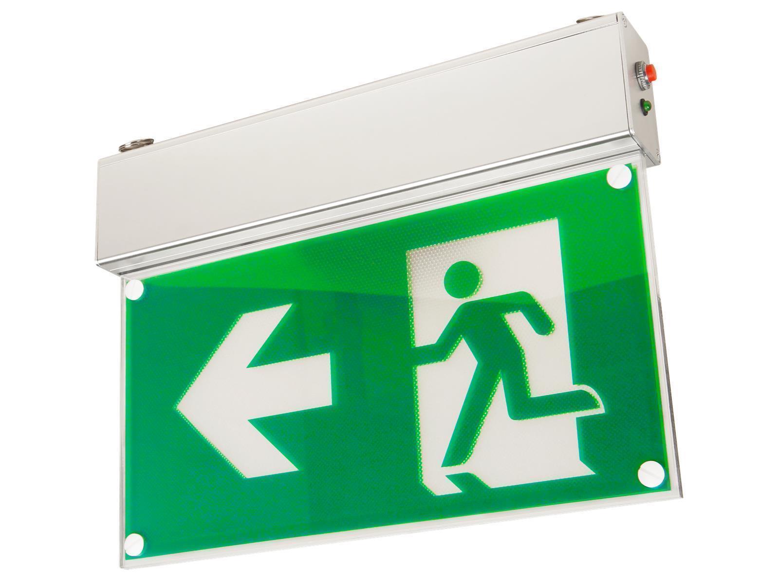 LED-Fluchtwegleuchte McShine ''FL-460'', Deckenmontage, inkl. Kette