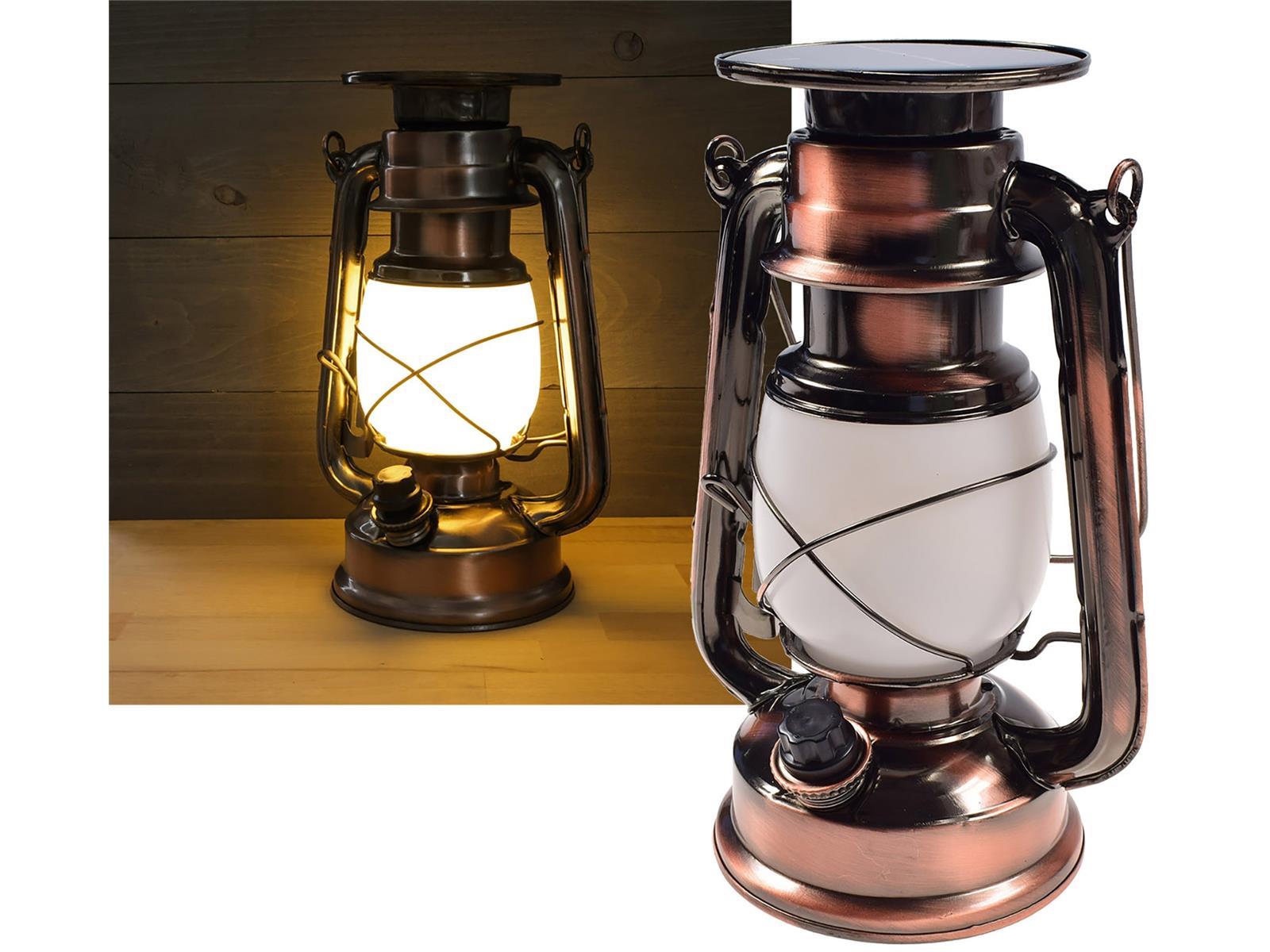 LED Camping Laterne "CT-CL Copper" SOLARØxH 12x23,5cm, warmweiß, dimmbar