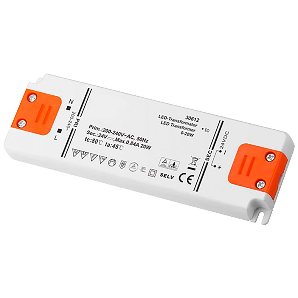 LED Trafo 20W, elektonisch, 24V DC
