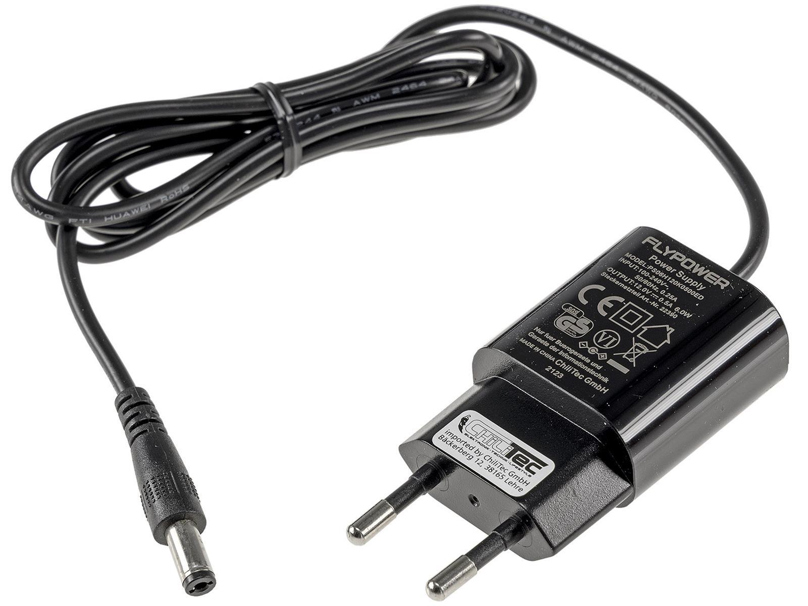 Stecker-Netzteil "CTN-1206n"110-240V~ >12V=, 500mA / 6W