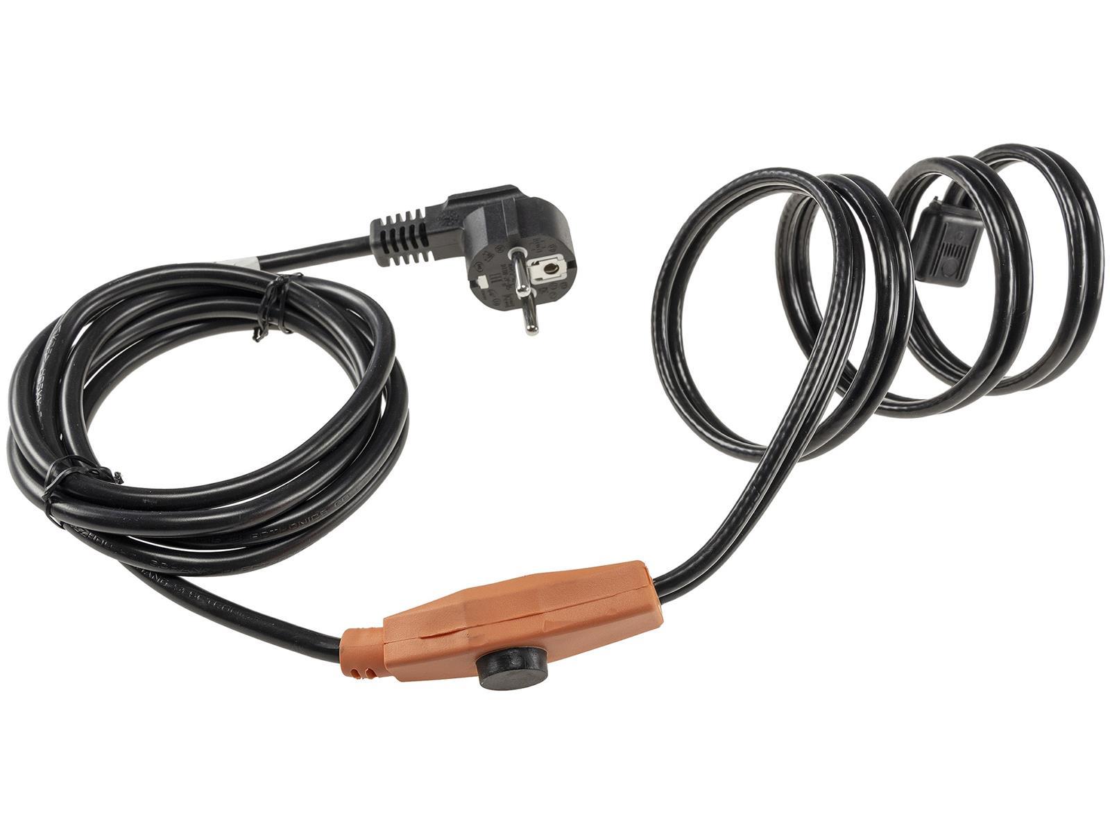 Heizkabel mit Temperaturfühler, 2m 32Watt, Frostschutz für Wasserleitungen